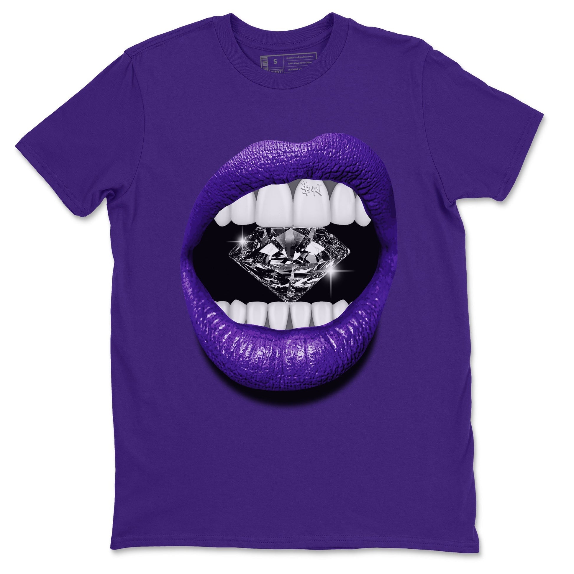 Lips Diamond Unisex Tops - Air Jordan 12 Field Purple