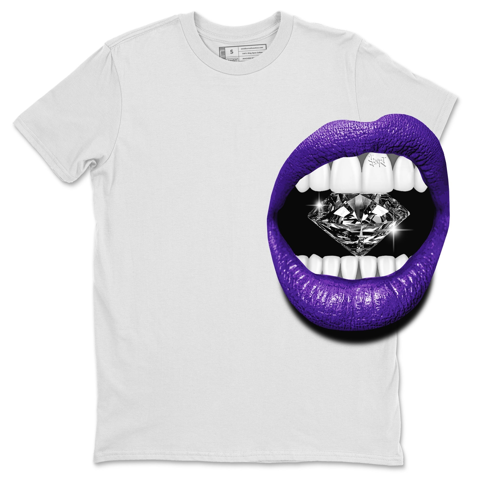 Lips Diamond Unisex Tops - Air Jordan 12 Field Purple