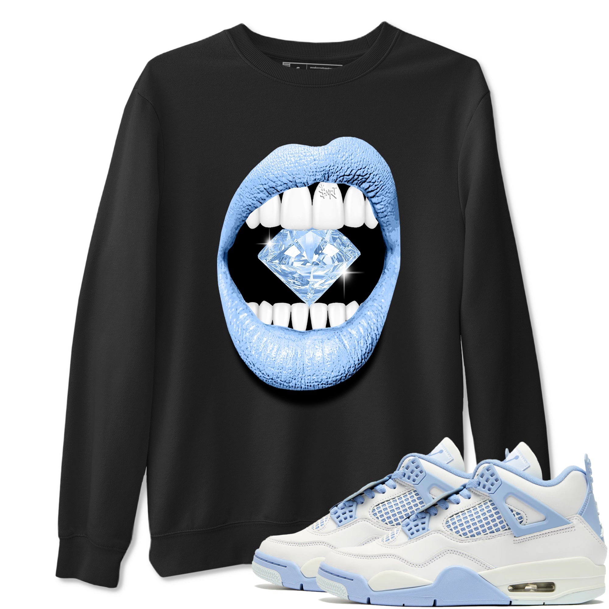 Lips Diamond Sneaker Tees - Air Jordan 4 