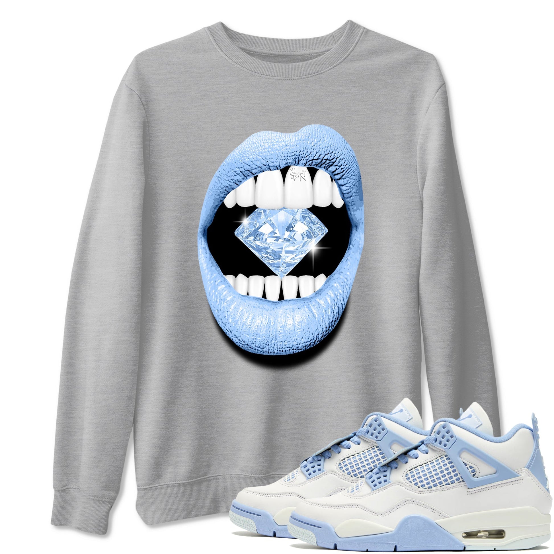 Lips Diamond Sneaker Tees - Air Jordan 4 
