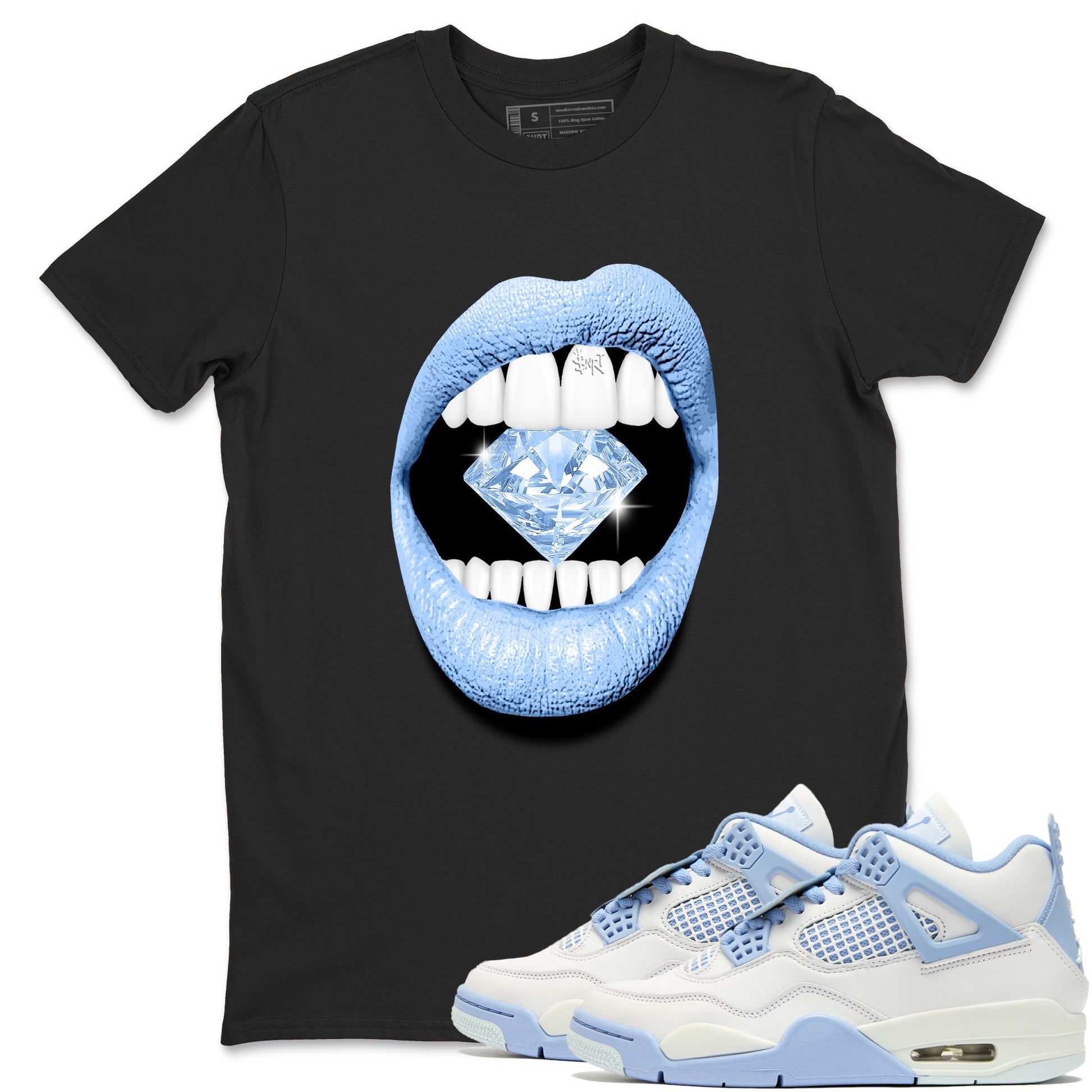Lips Diamond Sneaker Tees - Air Jordan 4 
