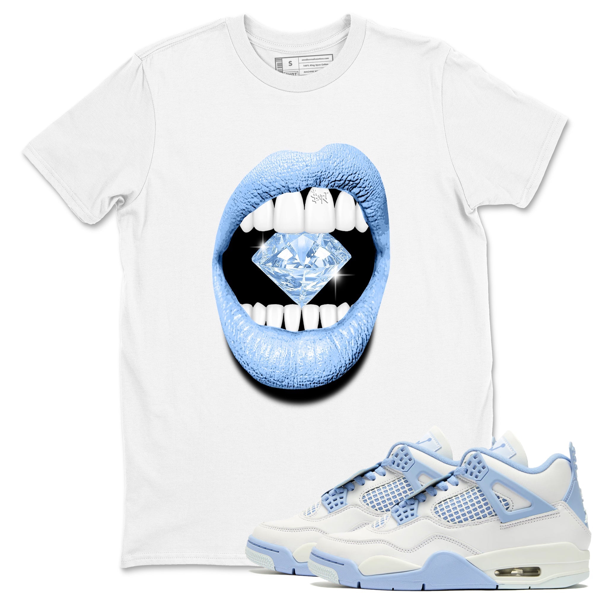 Lips Diamond Sneaker Tees - Air Jordan 4 