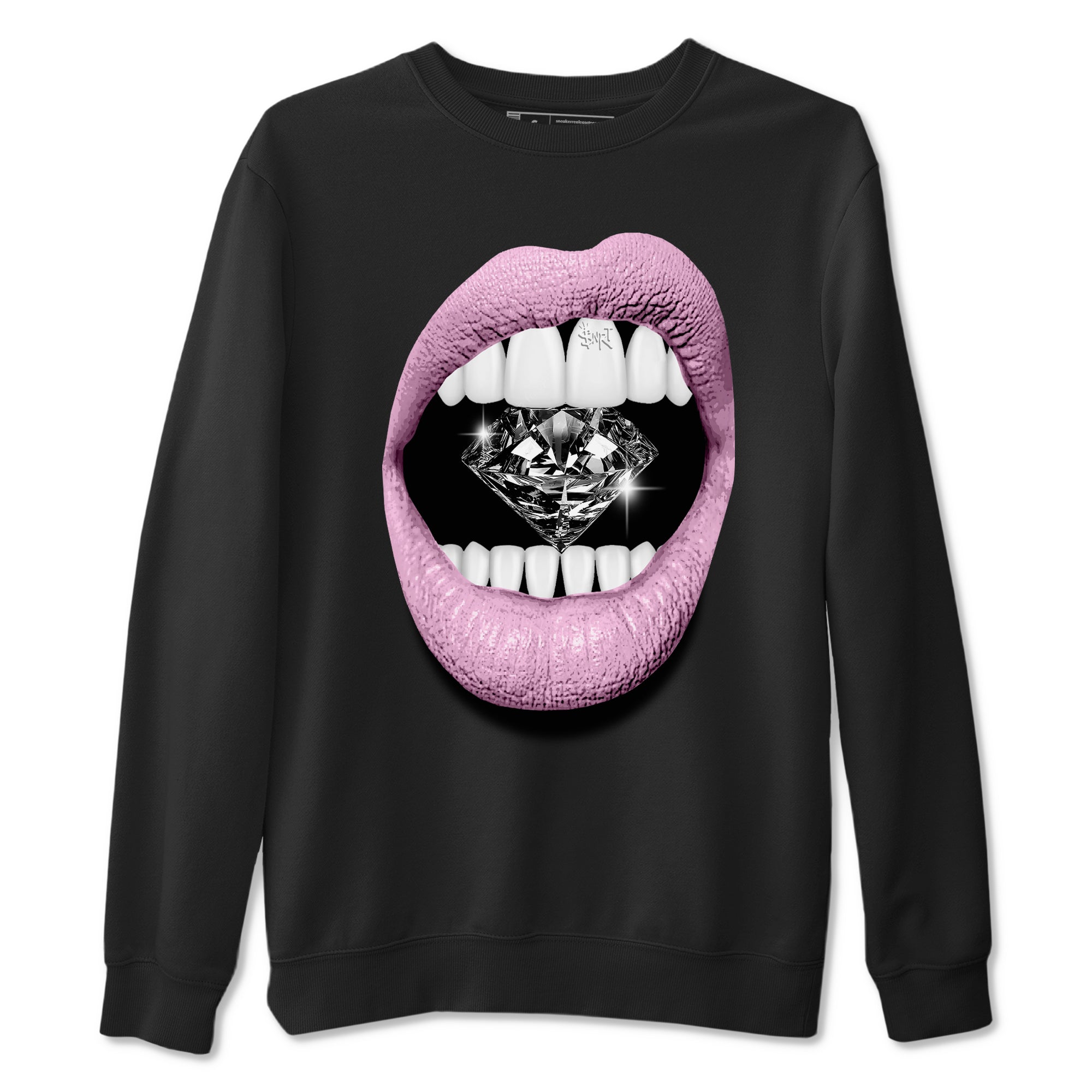 Lips Diamond Sneaker Tees - Air Jordan 4 Orchid