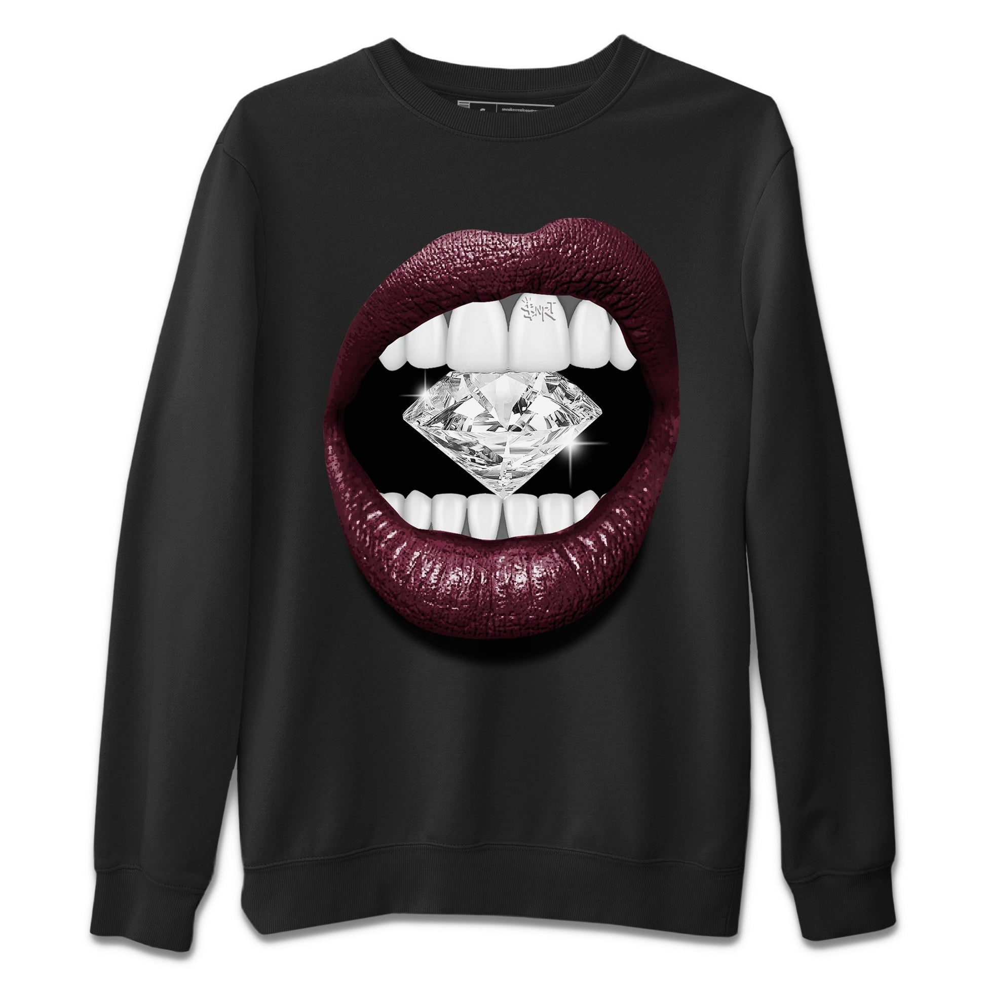 Lips Diamond Unisex Tops - Air Jordan 5 Burgundy