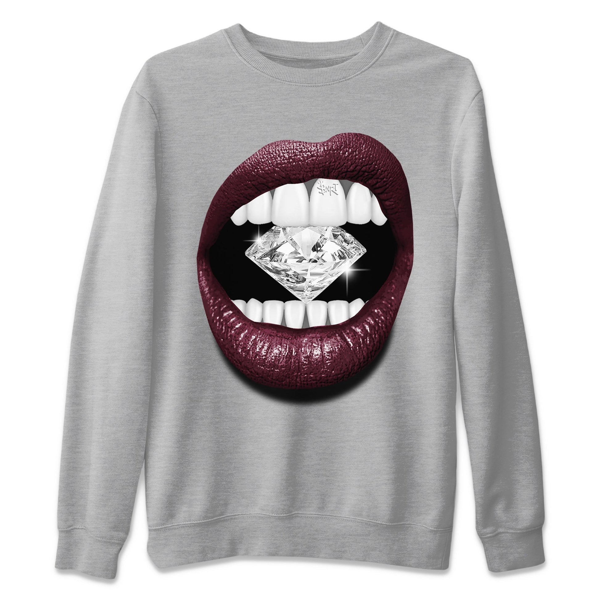 Lips Diamond Unisex Tops - Air Jordan 5 Burgundy