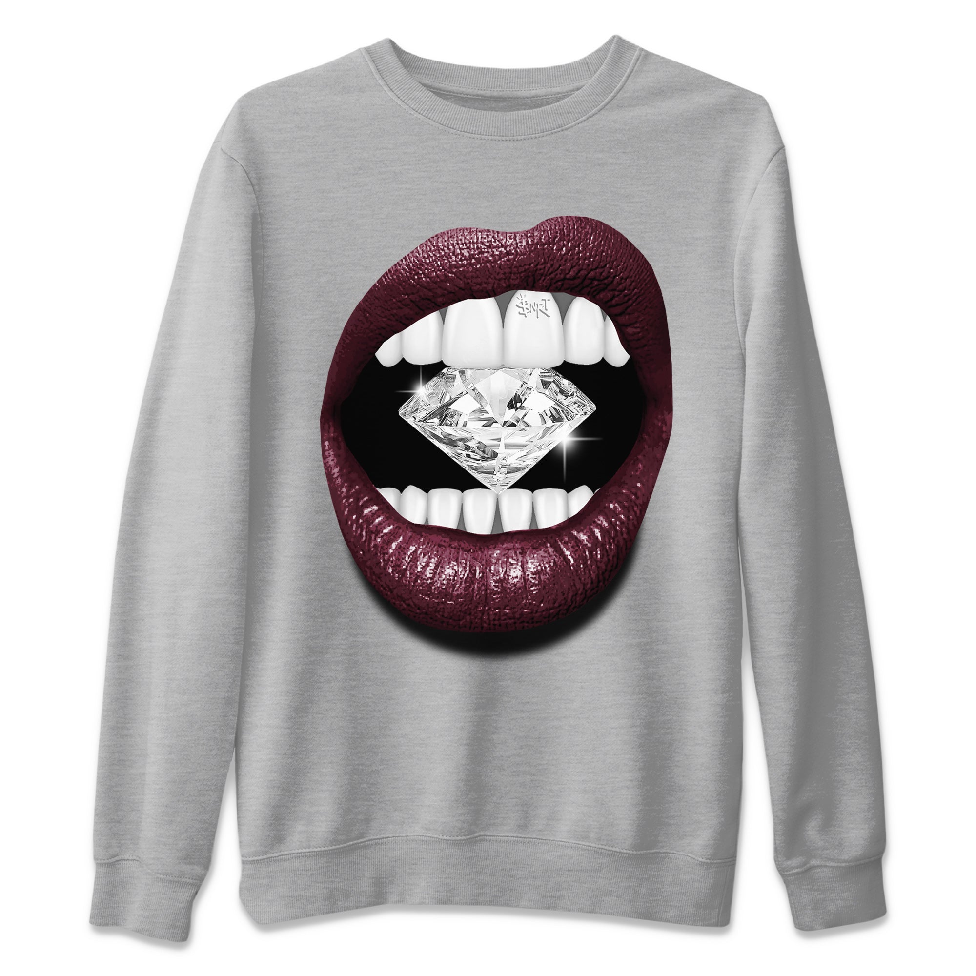 Lips Diamond Unisex Tops - Air Jordan 5 Burgundy