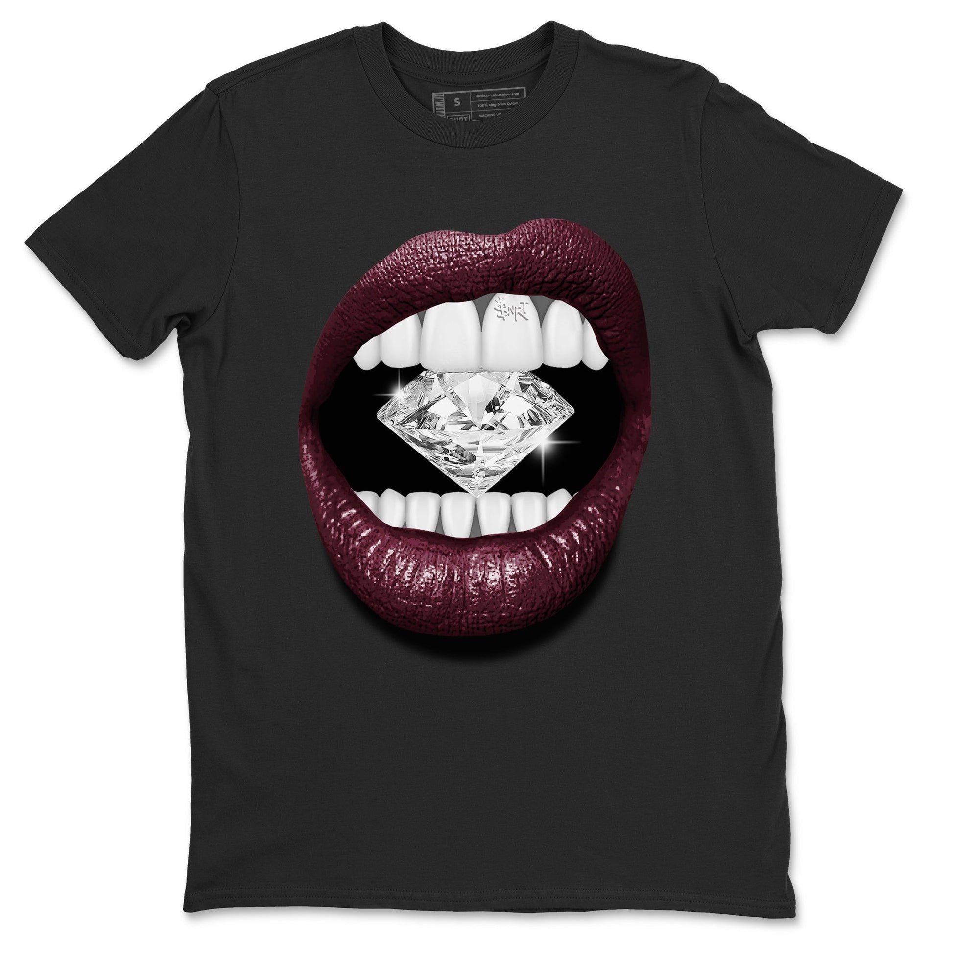 Lips Diamond Unisex Tops - Air Jordan 5 Burgundy