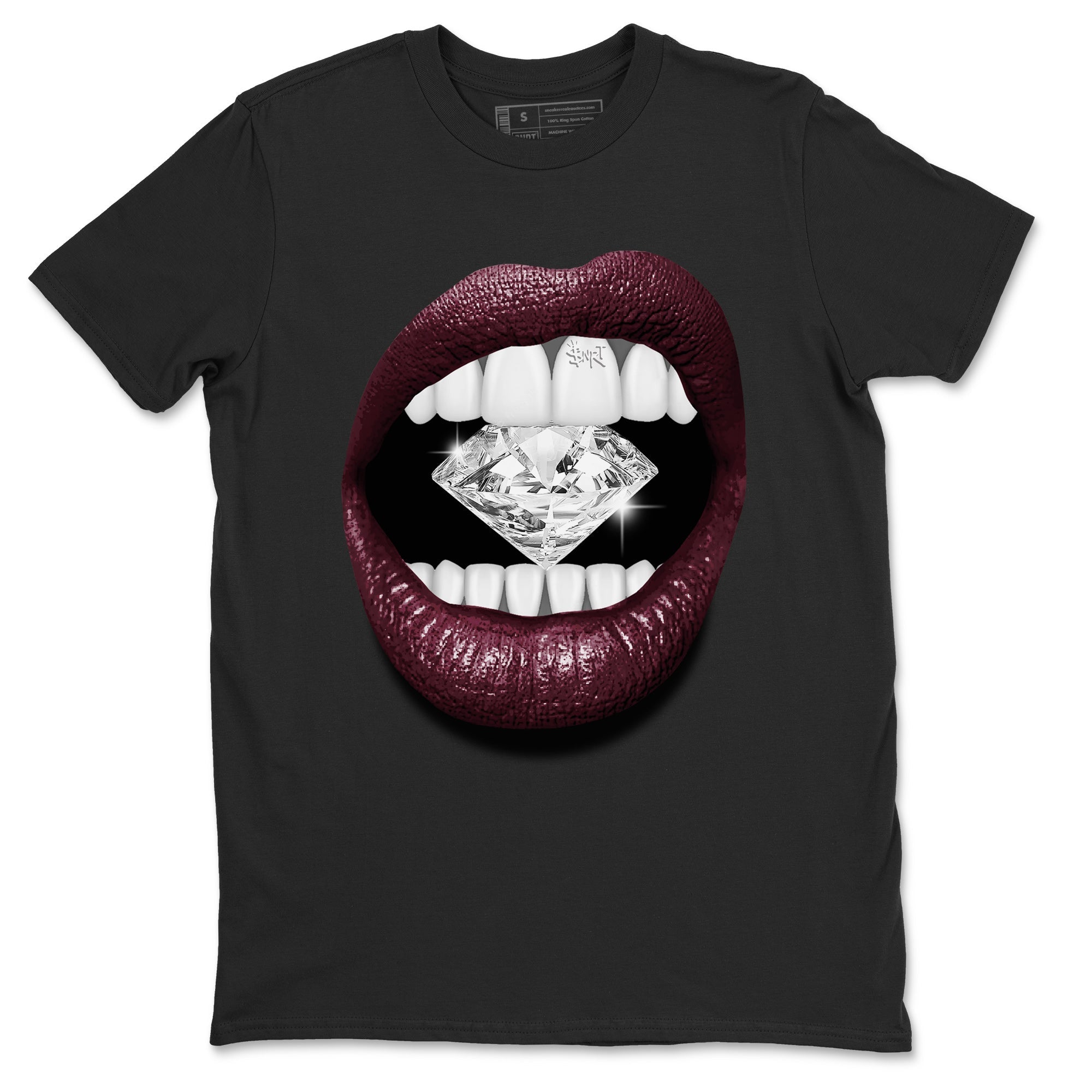 Lips Diamond Unisex Tops - Air Jordan 5 Burgundy