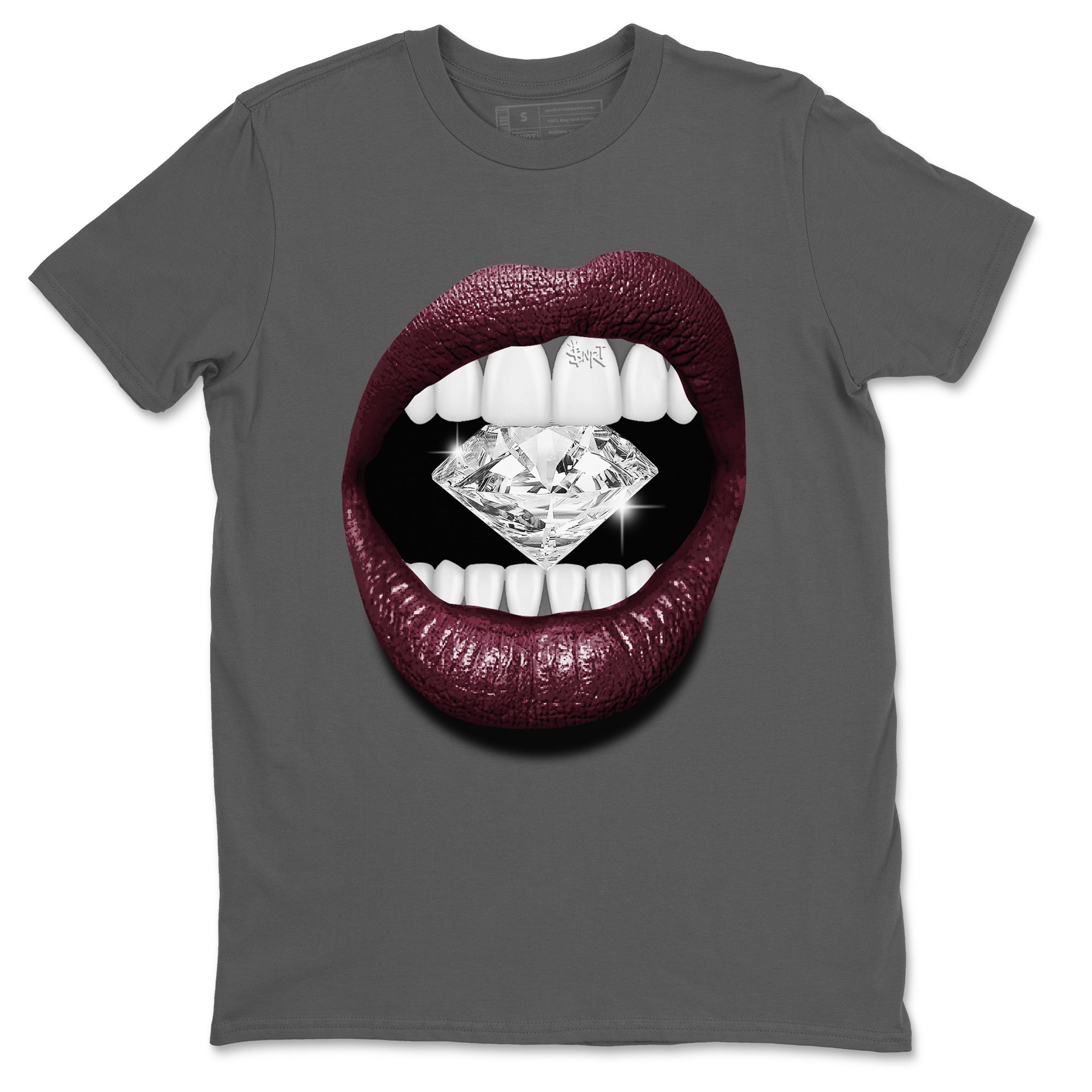 Lips Diamond Unisex Tops - Air Jordan 5 Burgundy