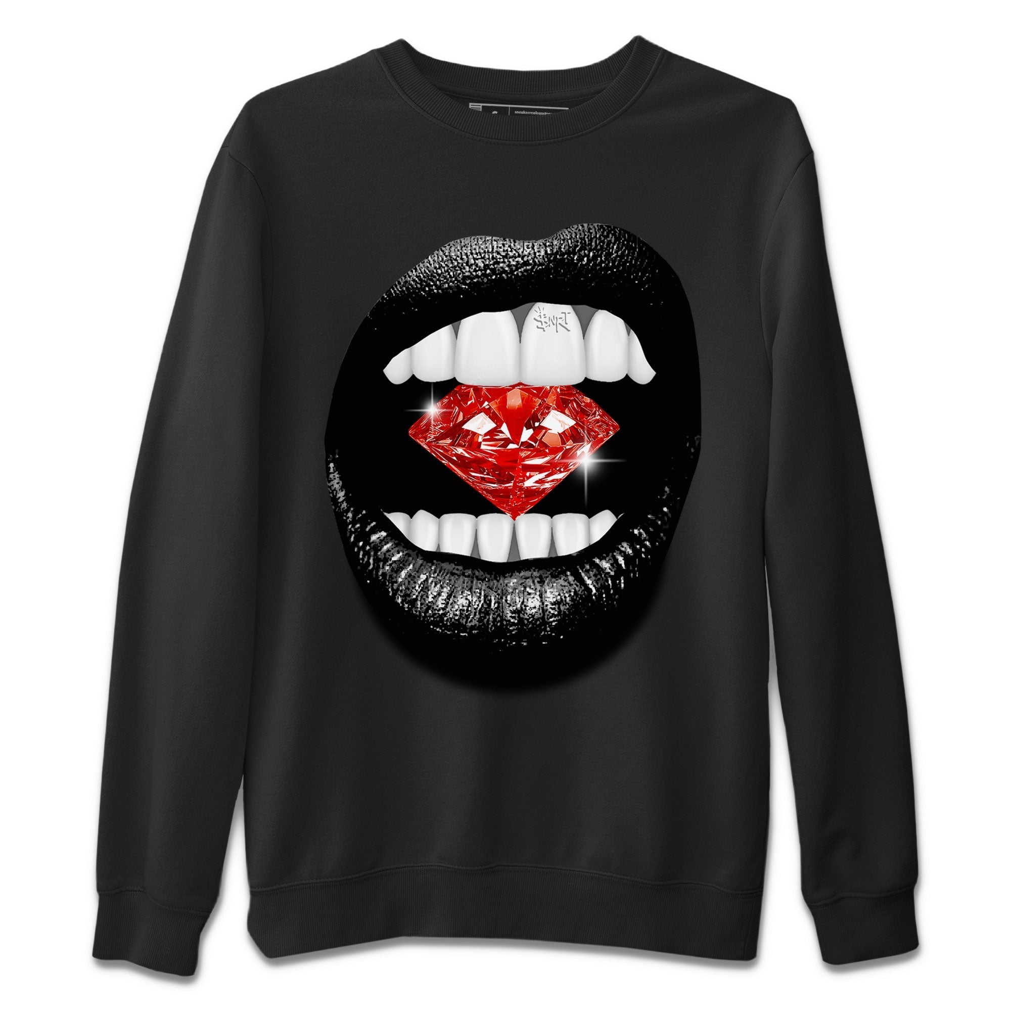 Lips Diamond Sneaker Tee - Yeezy 350 Bred
