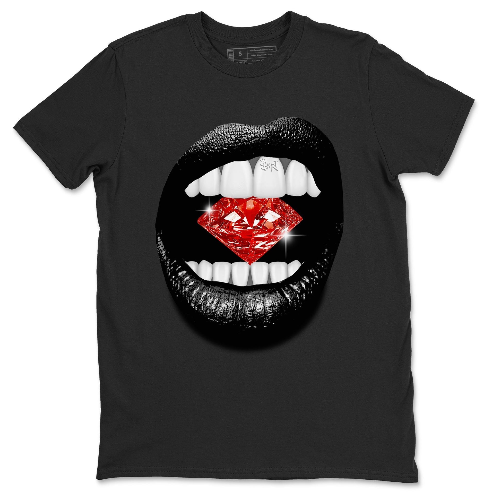 Lips Diamond Sneaker Tee - Yeezy 350 Bred