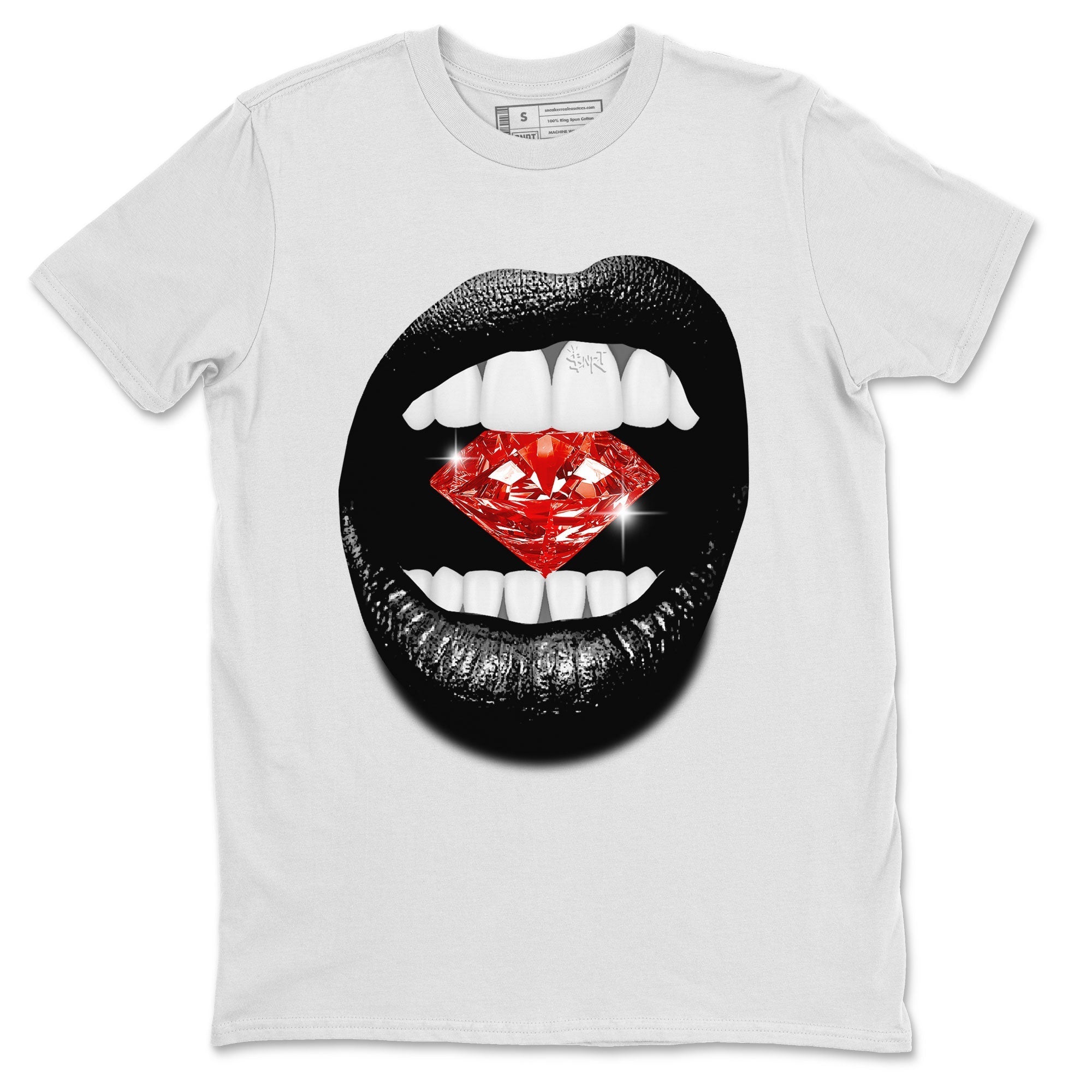 Lips Diamond Sneaker Tee - Yeezy 350 Bred