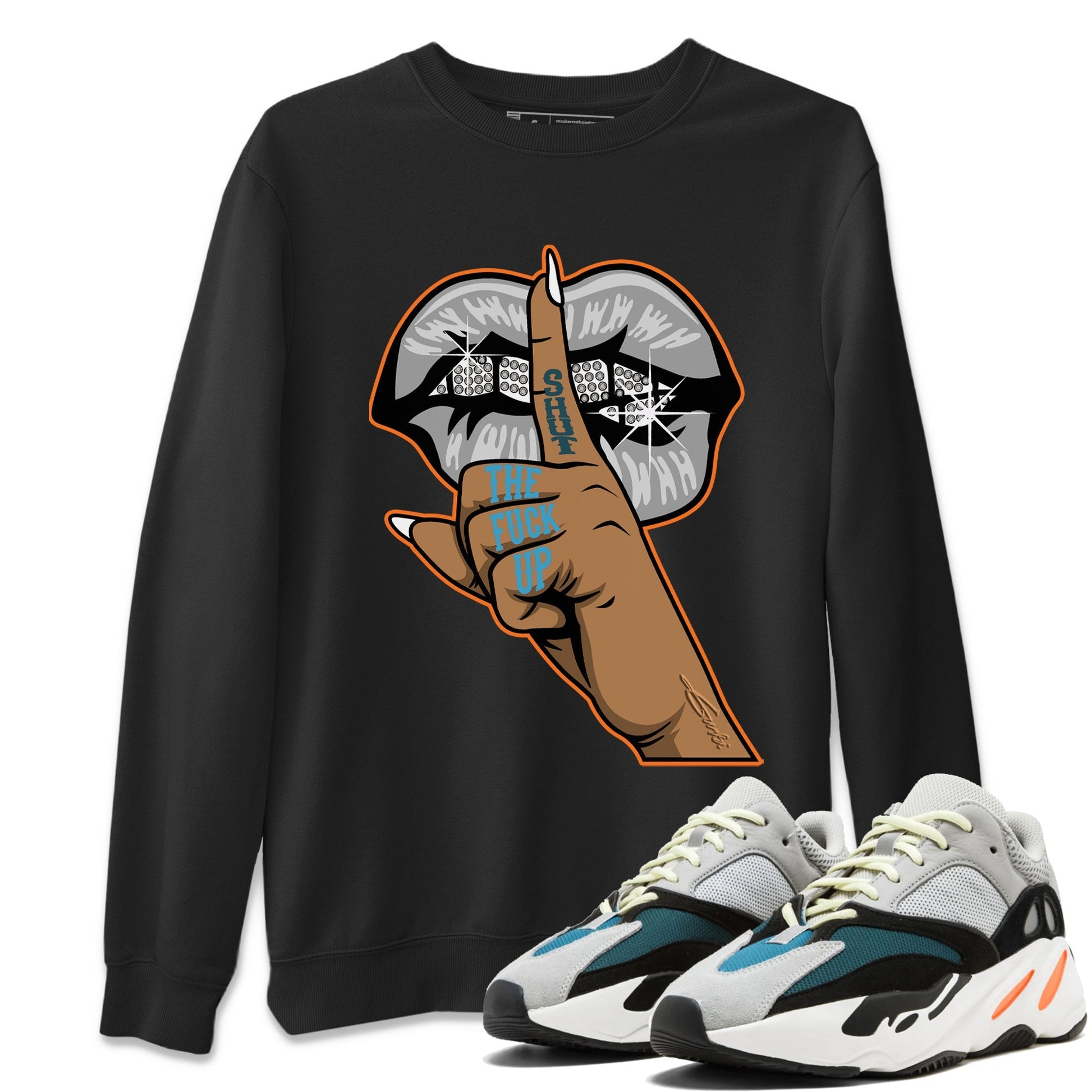 Lips Hand Unisex Tops - Yeezy 700 Wave Runner
