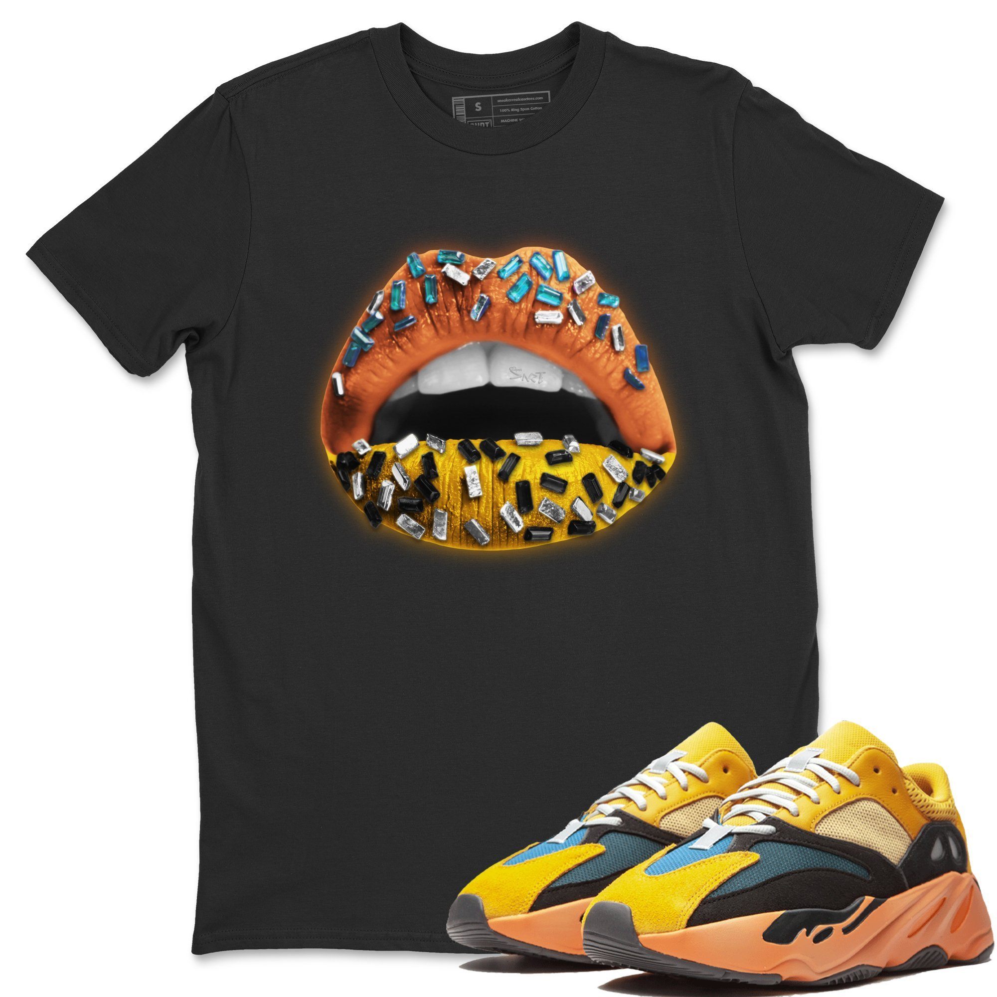 Lips Jewel Unisex Tops - Yeezy 700 Sun