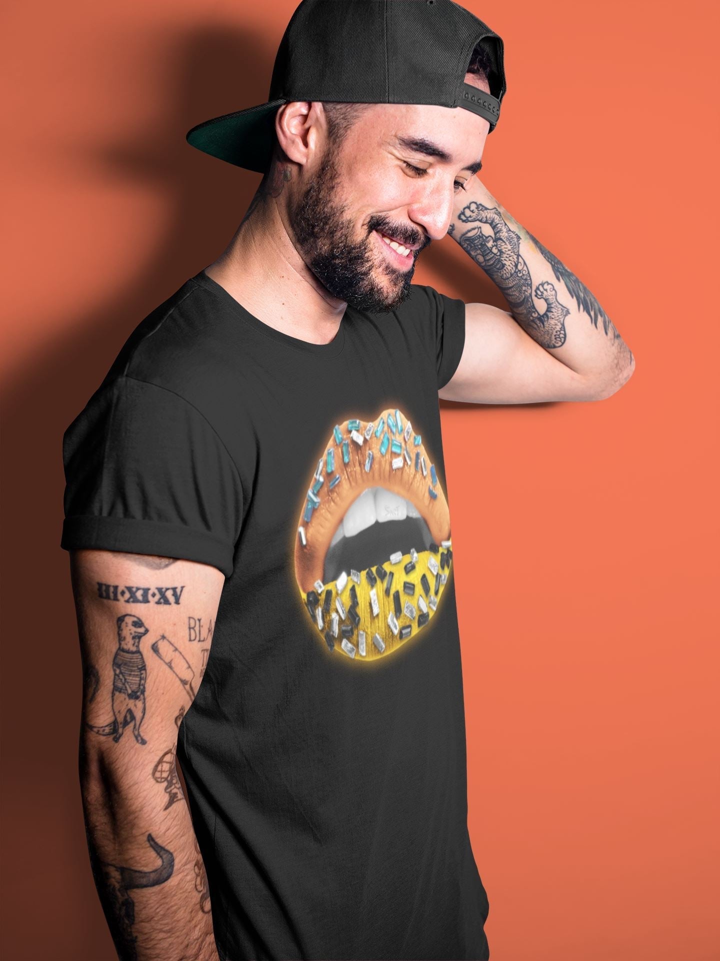 Lips Jewel Unisex Tops - Yeezy 700 Sun