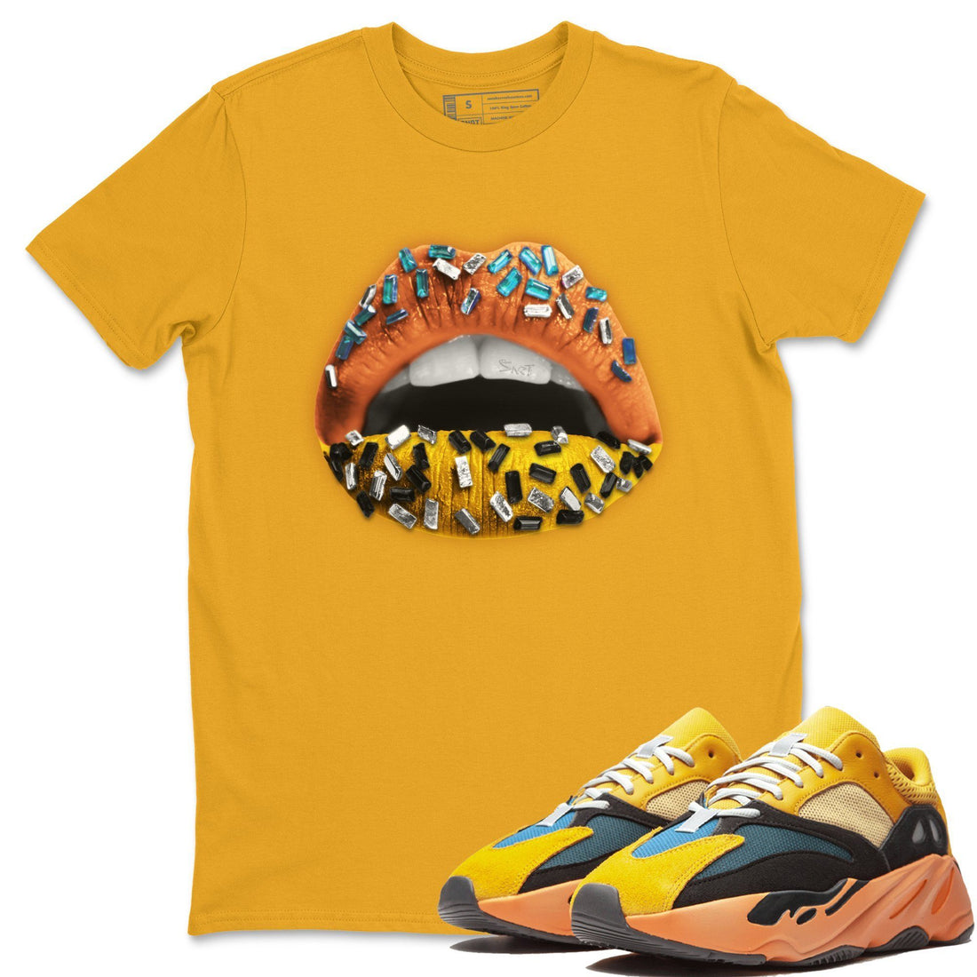 Lips Jewel Unisex Tops - Yeezy 700 Sun