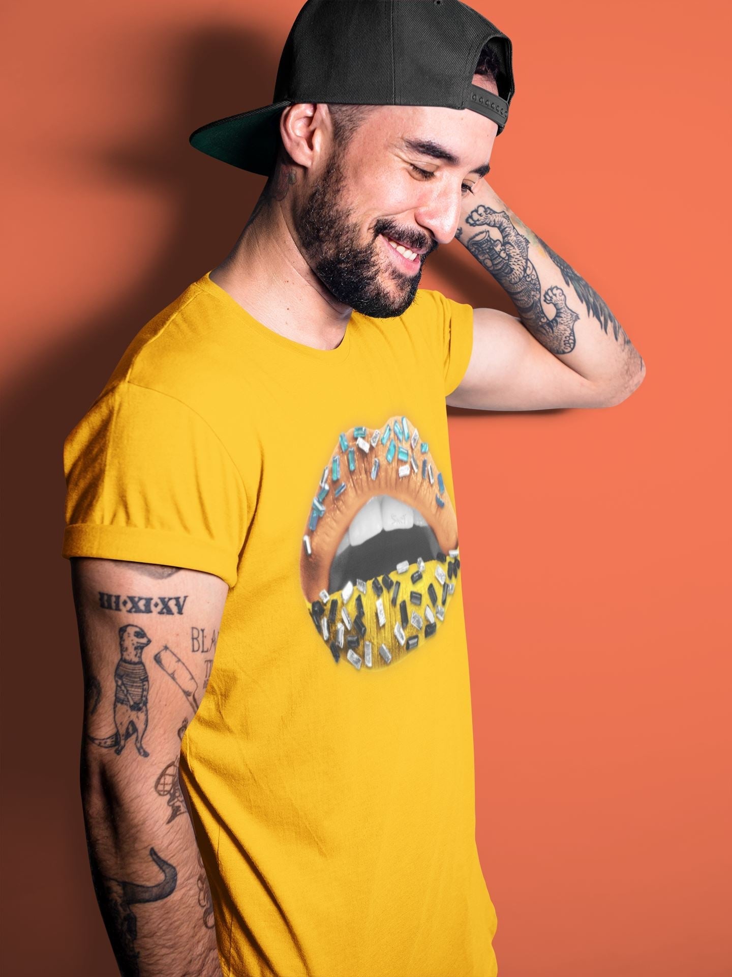 Lips Jewel Unisex Tops - Yeezy 700 Sun