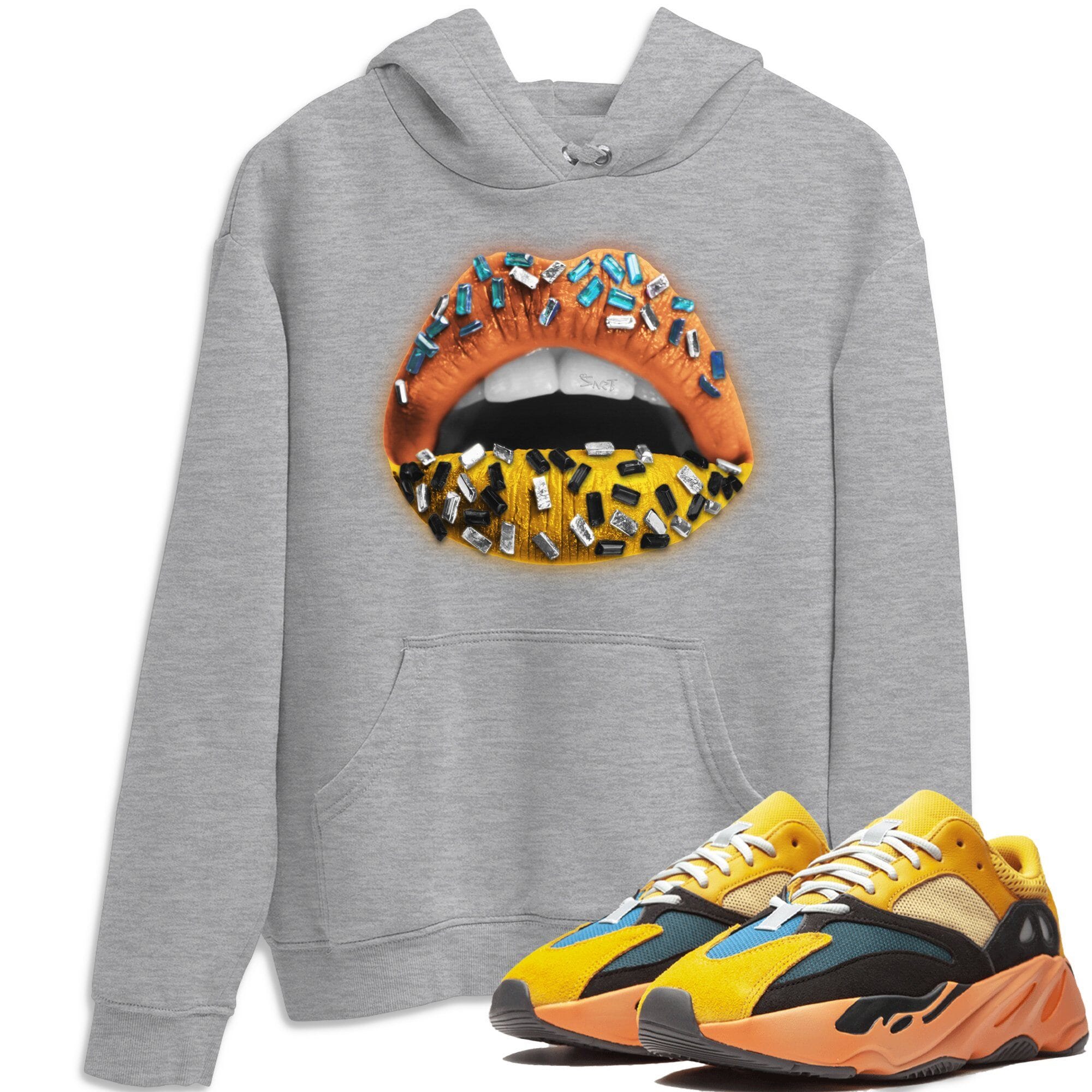 Lips Jewel Unisex Tops - Yeezy 700 Sun
