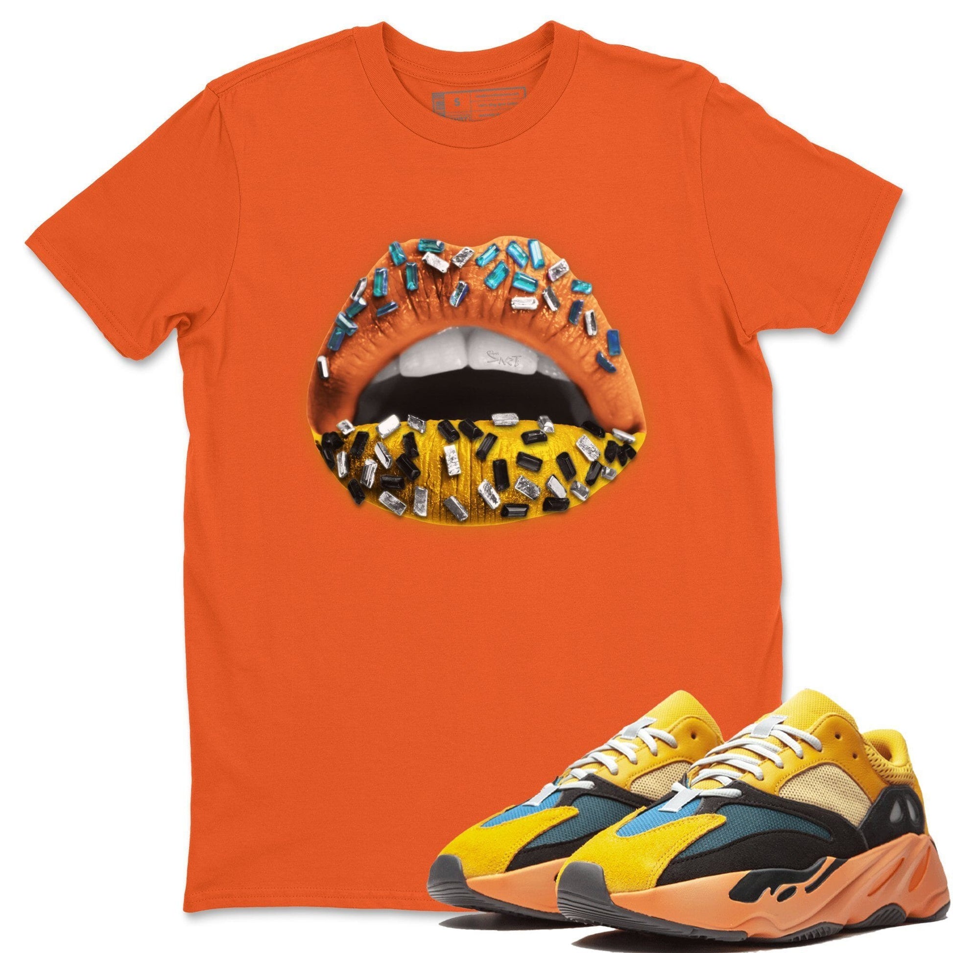 Lips Jewel Unisex Tops - Yeezy 700 Sun