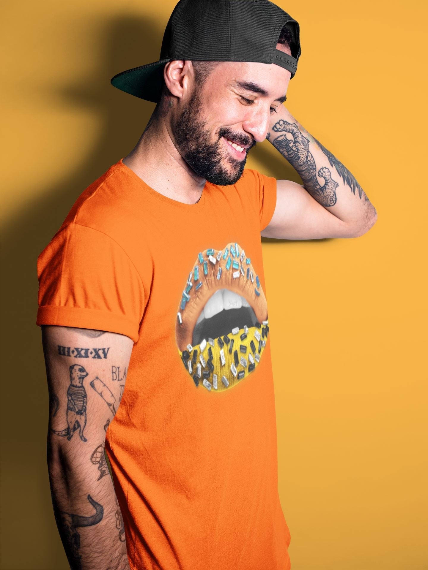 Lips Jewel Unisex Tops - Yeezy 700 Sun