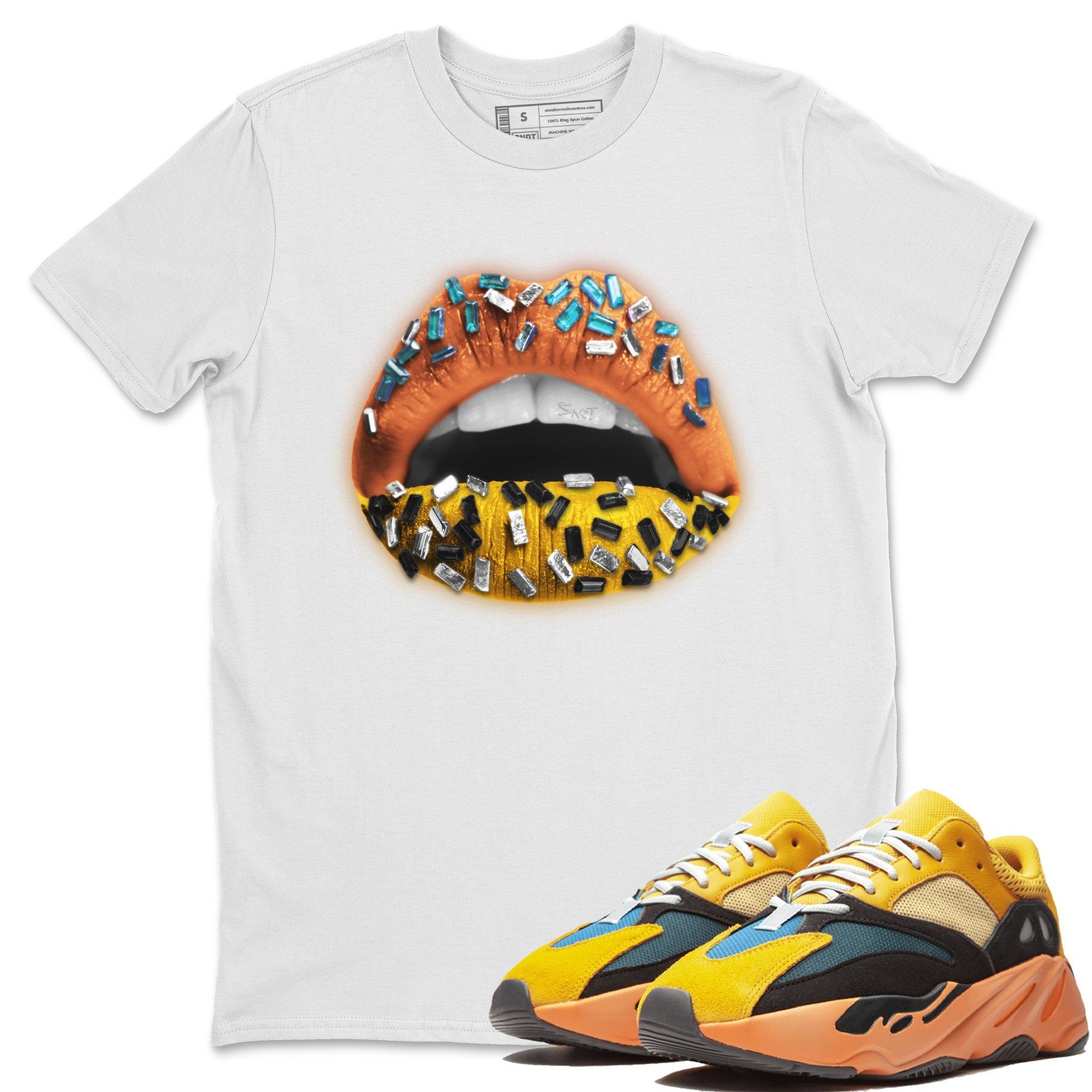 Lips Jewel Unisex Tops - Yeezy 700 Sun