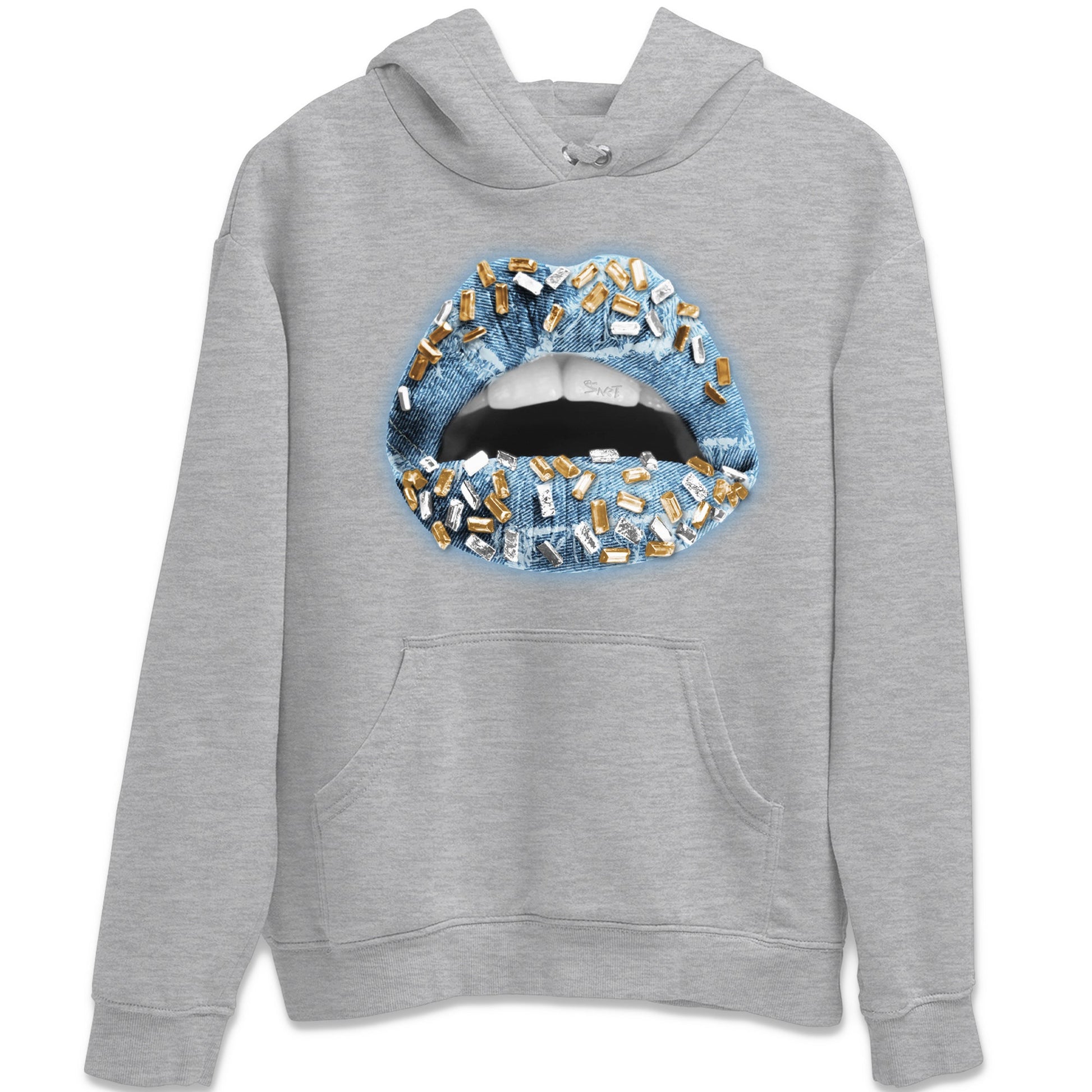 Lips Jewel Unisex Tops - Air Jordan 1 Denim