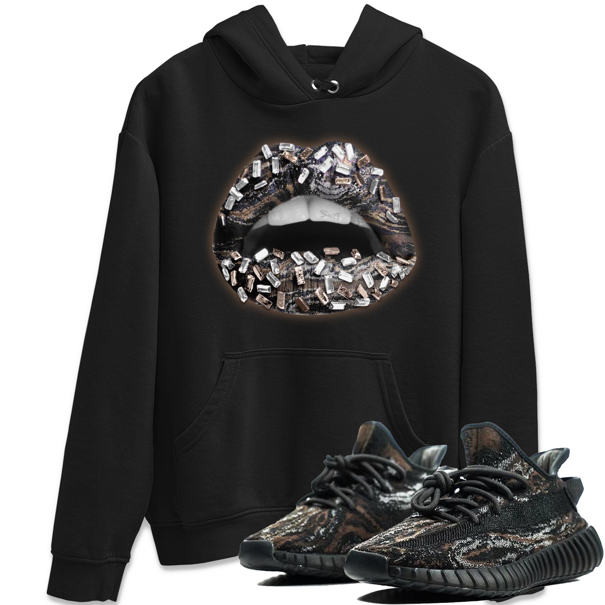 Lips Jewel Unisex Tops - Yeezy 350 MX Rock