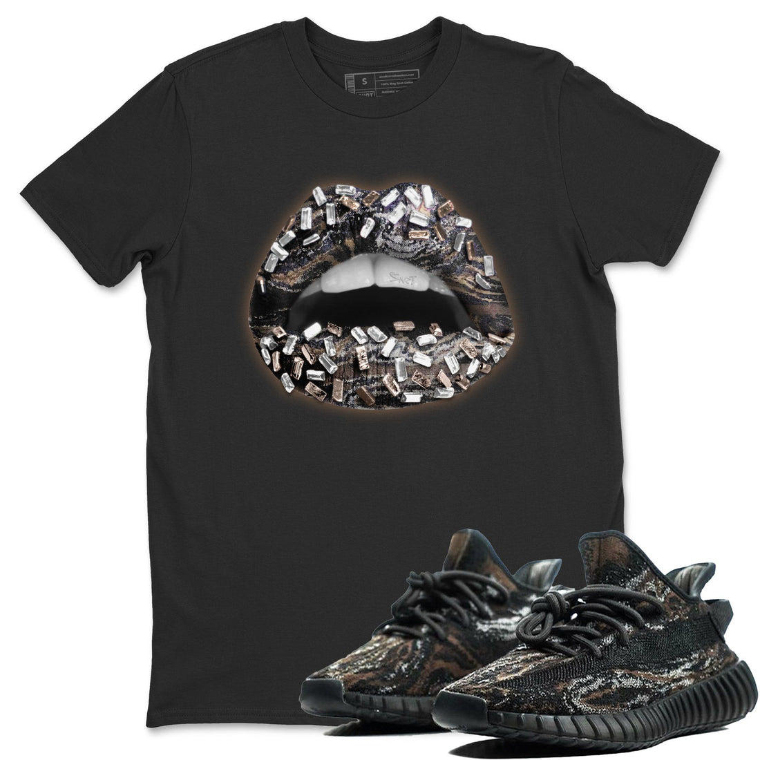 Lips Jewel Unisex Tops - Yeezy 350 MX Rock