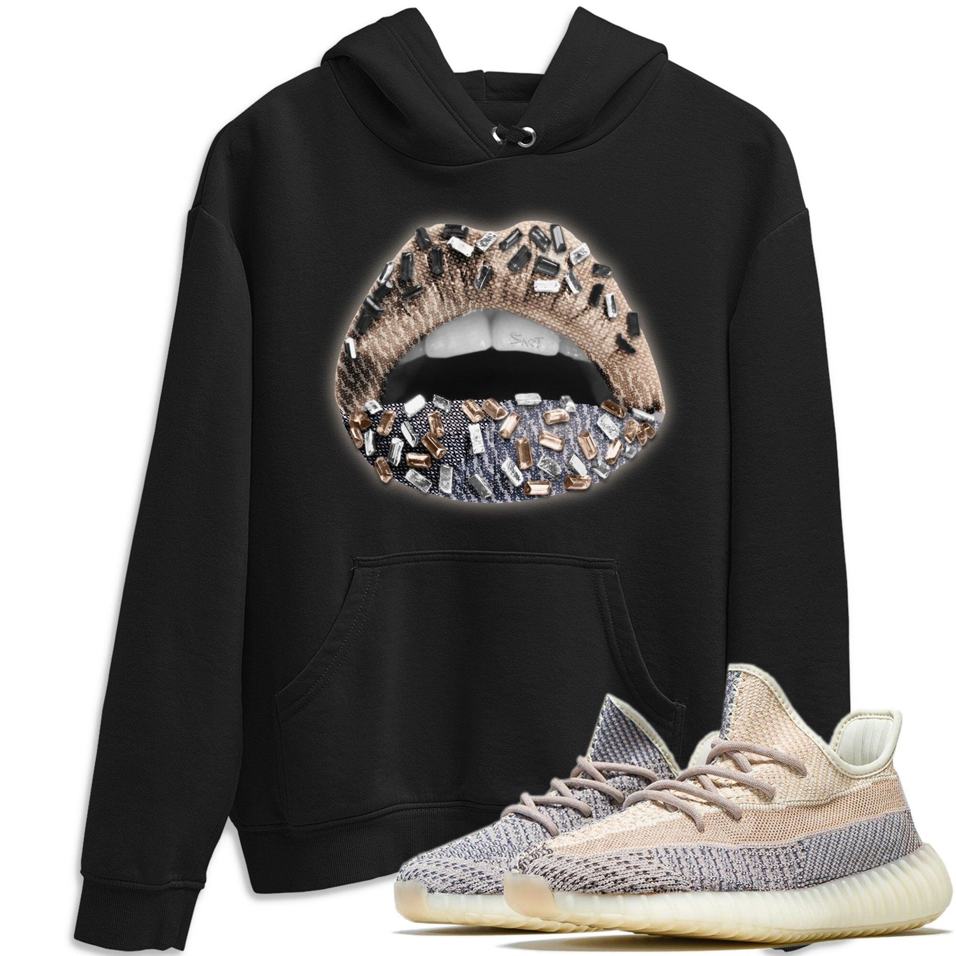 Lips Jewel Unisex Tops - Yeezy 350 Ash Pearl