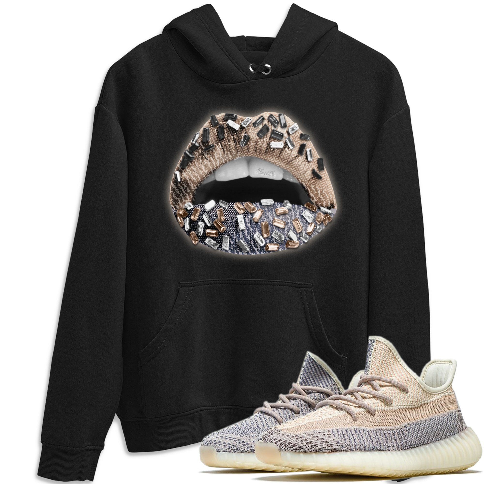 Lips Jewel Unisex Tops - Yeezy 350 Ash Pearl