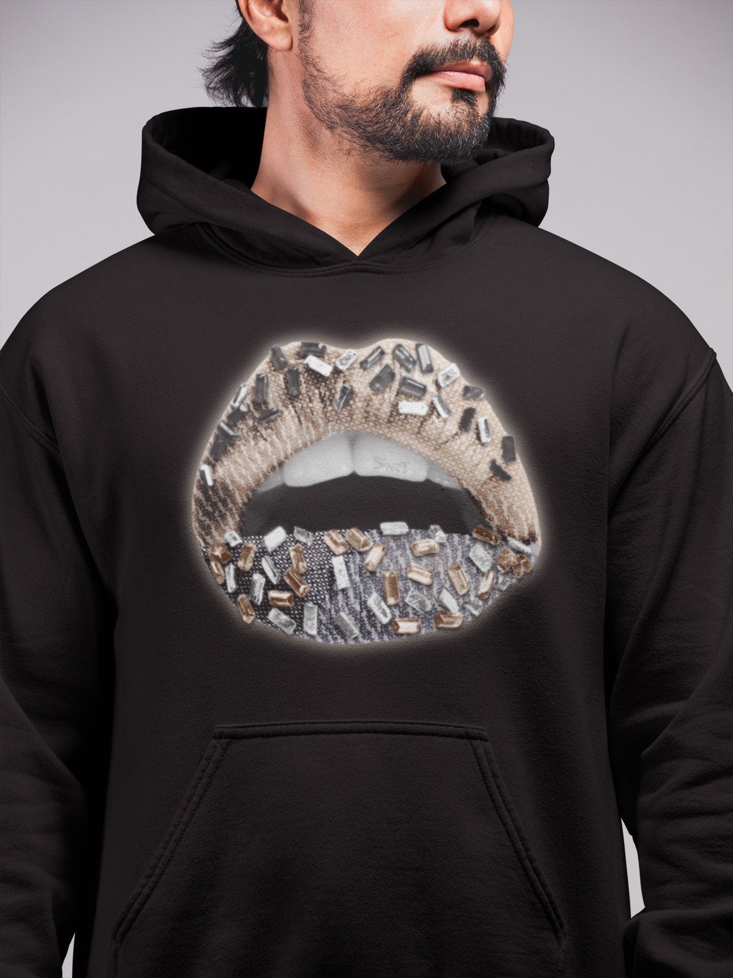 Lips Jewel Unisex Tops - Yeezy 350 Ash Pearl