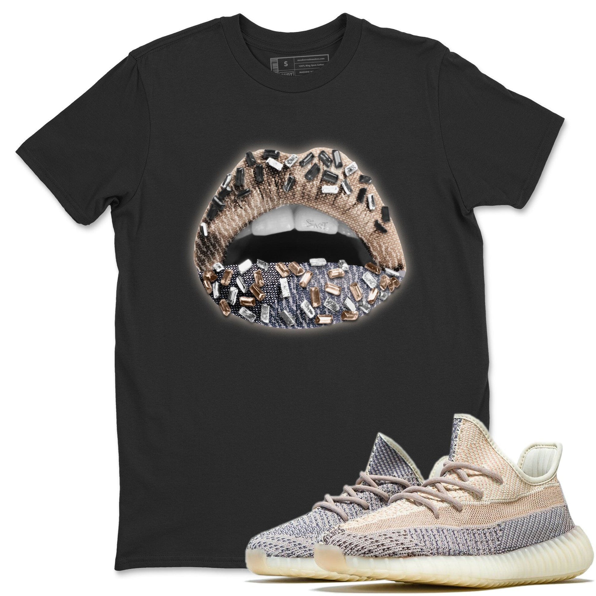 Lips Jewel Unisex Tops - Yeezy 350 Ash Pearl