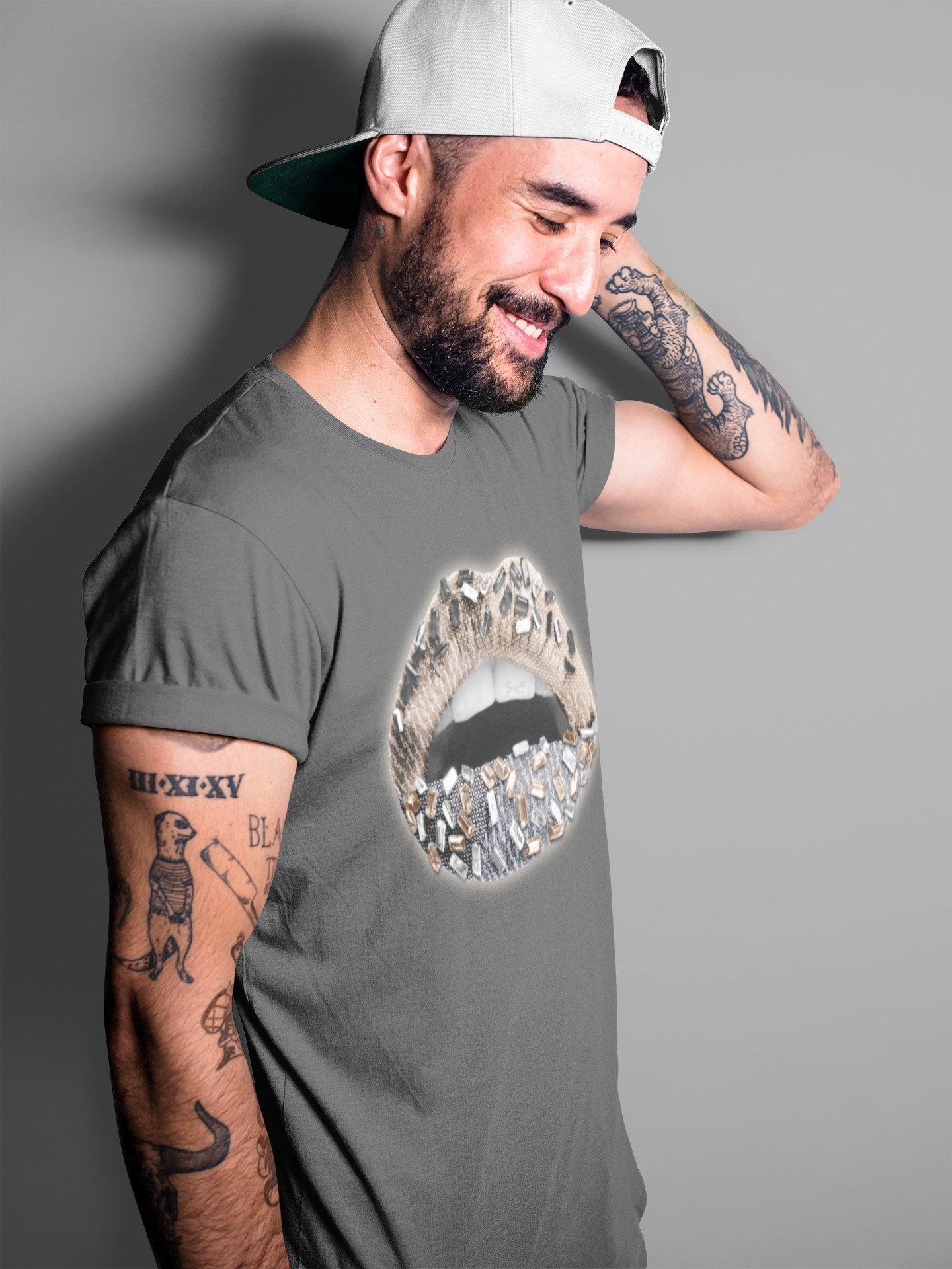 Lips Jewel Unisex Tops - Yeezy 350 Ash Pearl