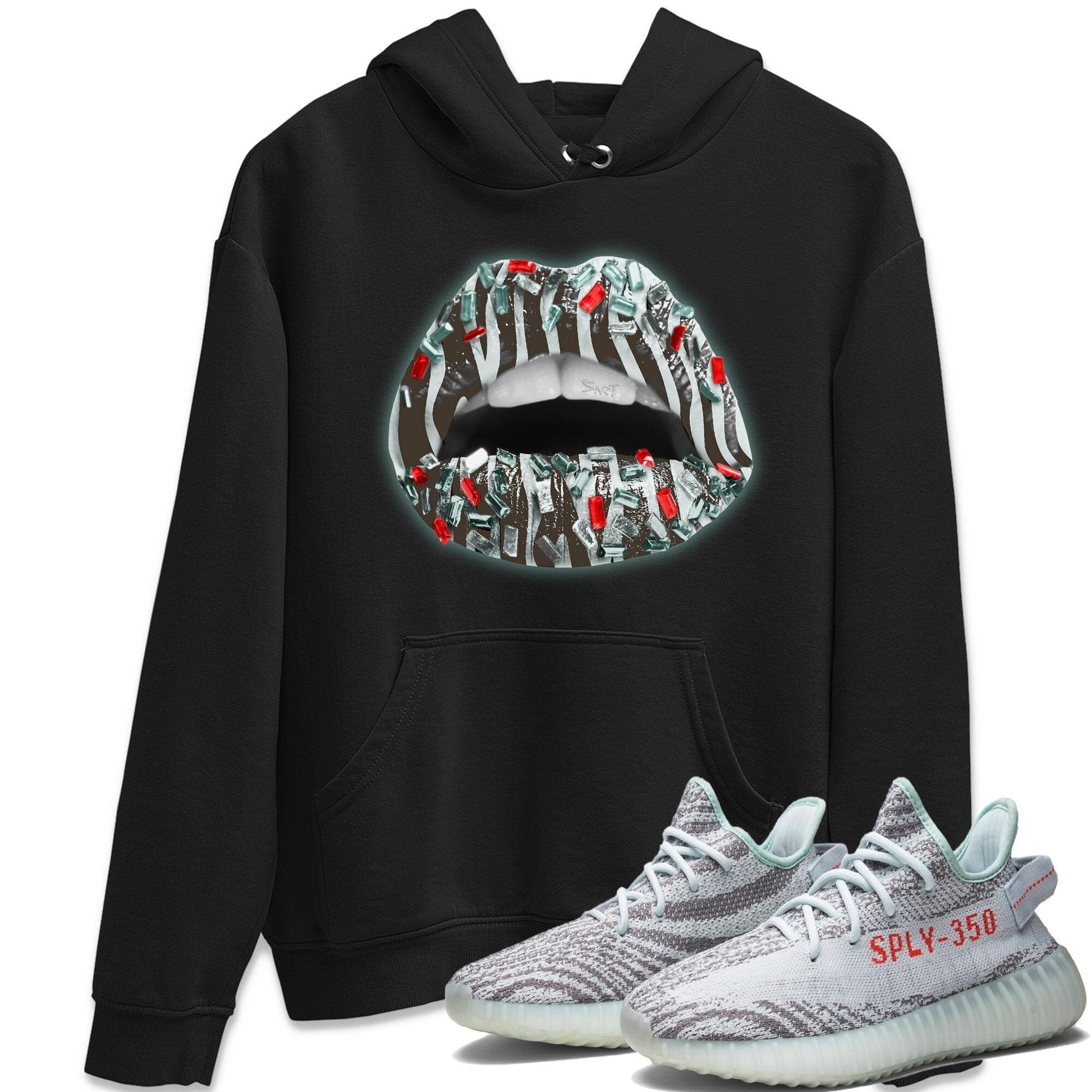 Lips Jewel Unisex Tops - Yeezy 350 Blue Tint