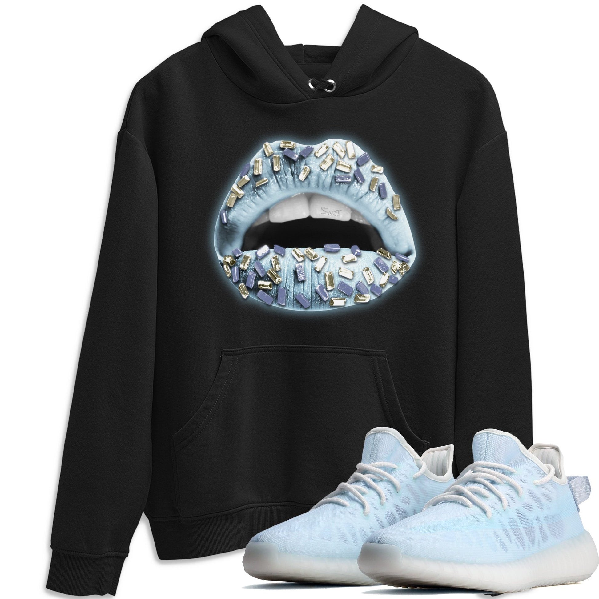 Lips Jewel Unisex Tops - Yeezy 350 Mono Ice