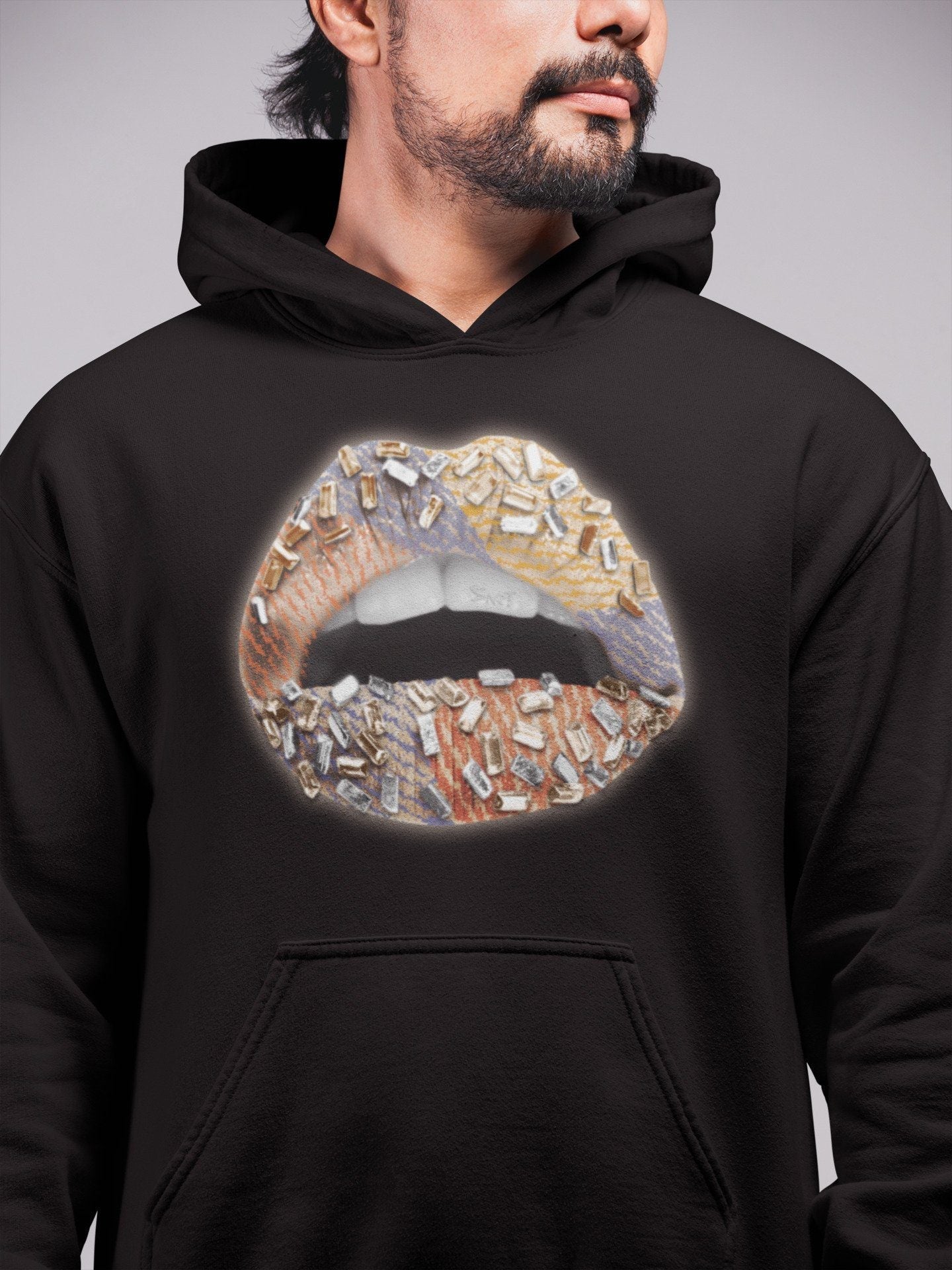 Lips Jewel Unisex Tops - Yeezy 350 MX Oat