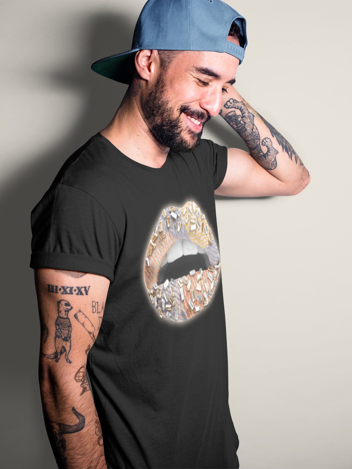 Lips Jewel Unisex Tops - Yeezy 350 MX Oat