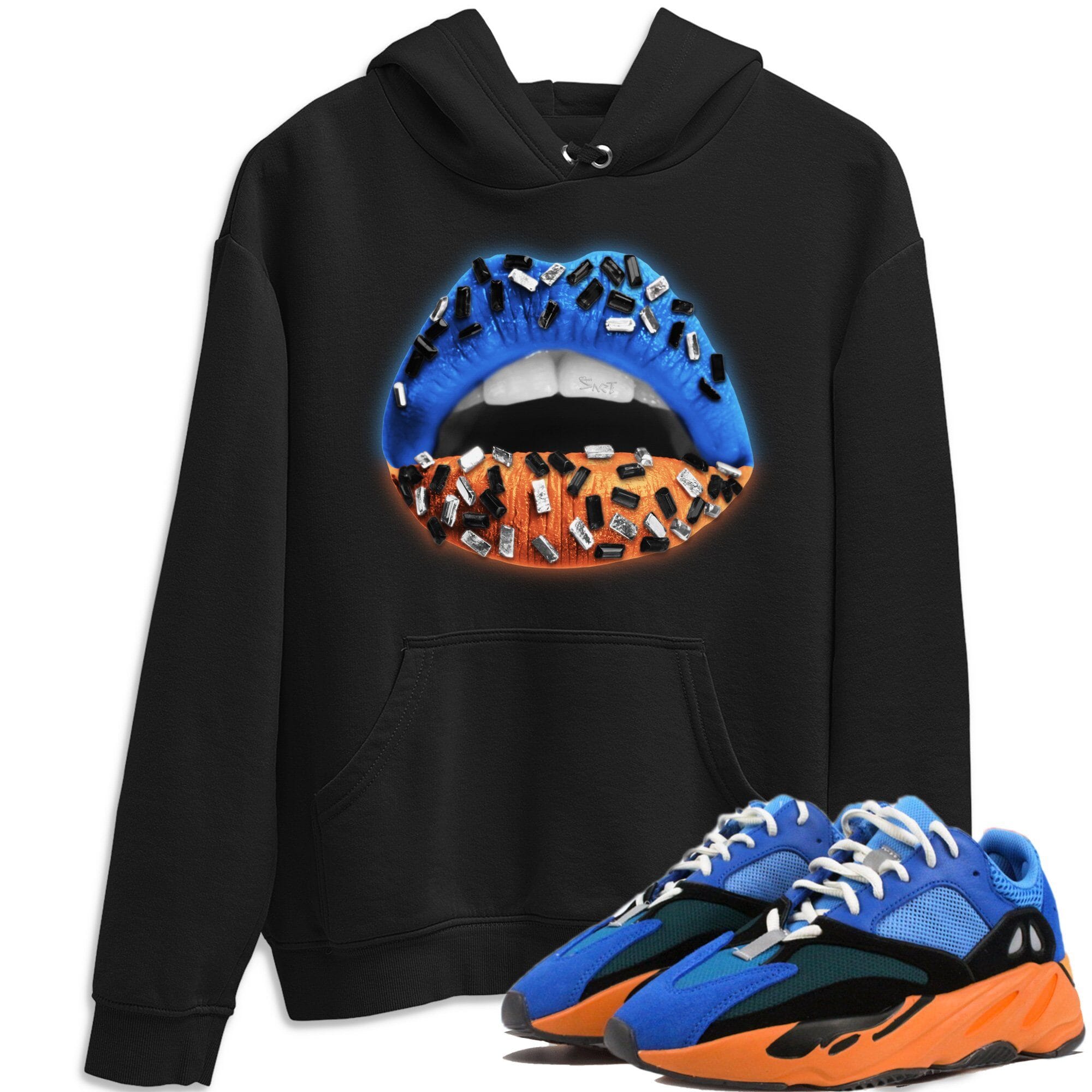 Lips Jewel Unisex Tops - Yeezy 700 Bright Blue