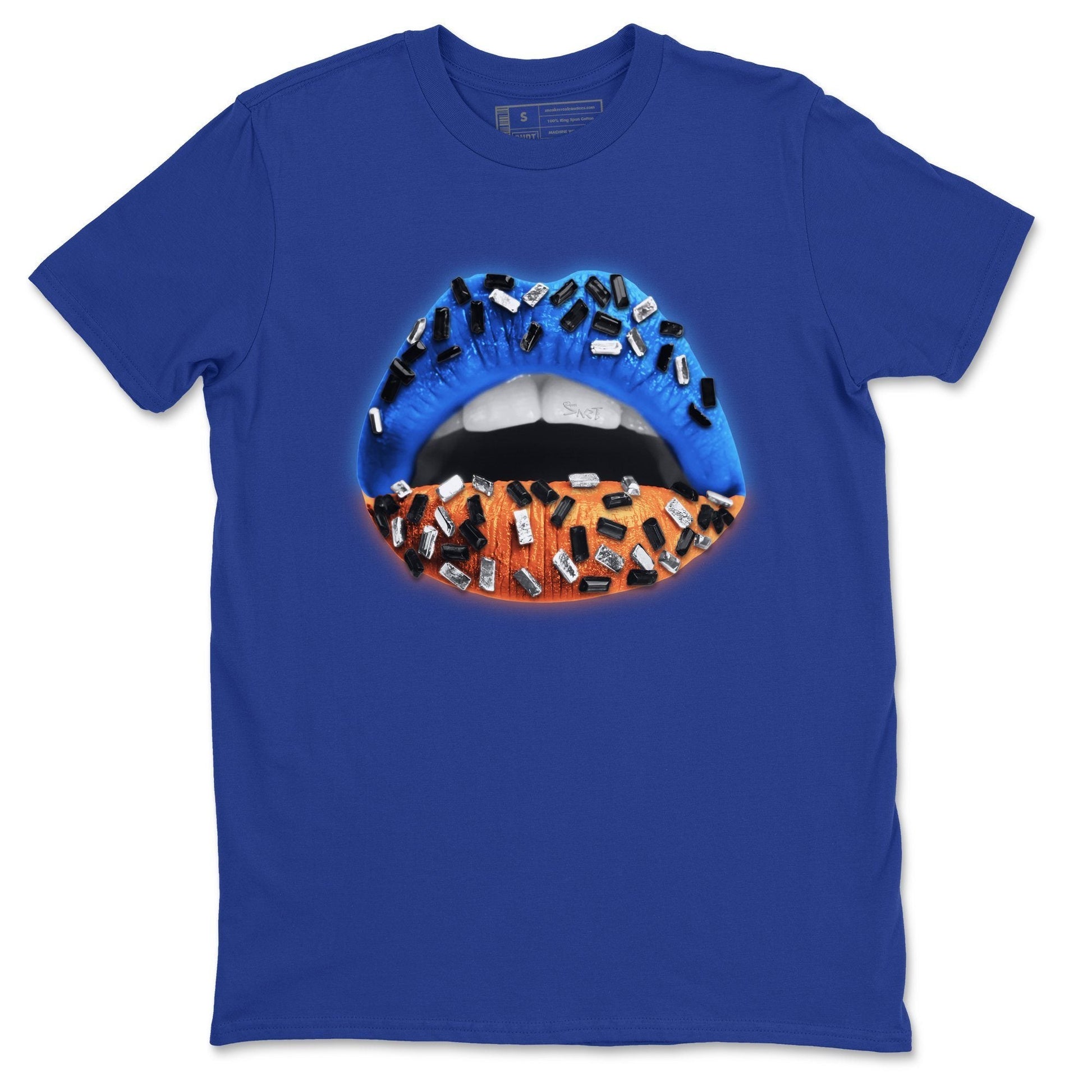 Lips Jewel Unisex Tops - Yeezy 700 Bright Blue