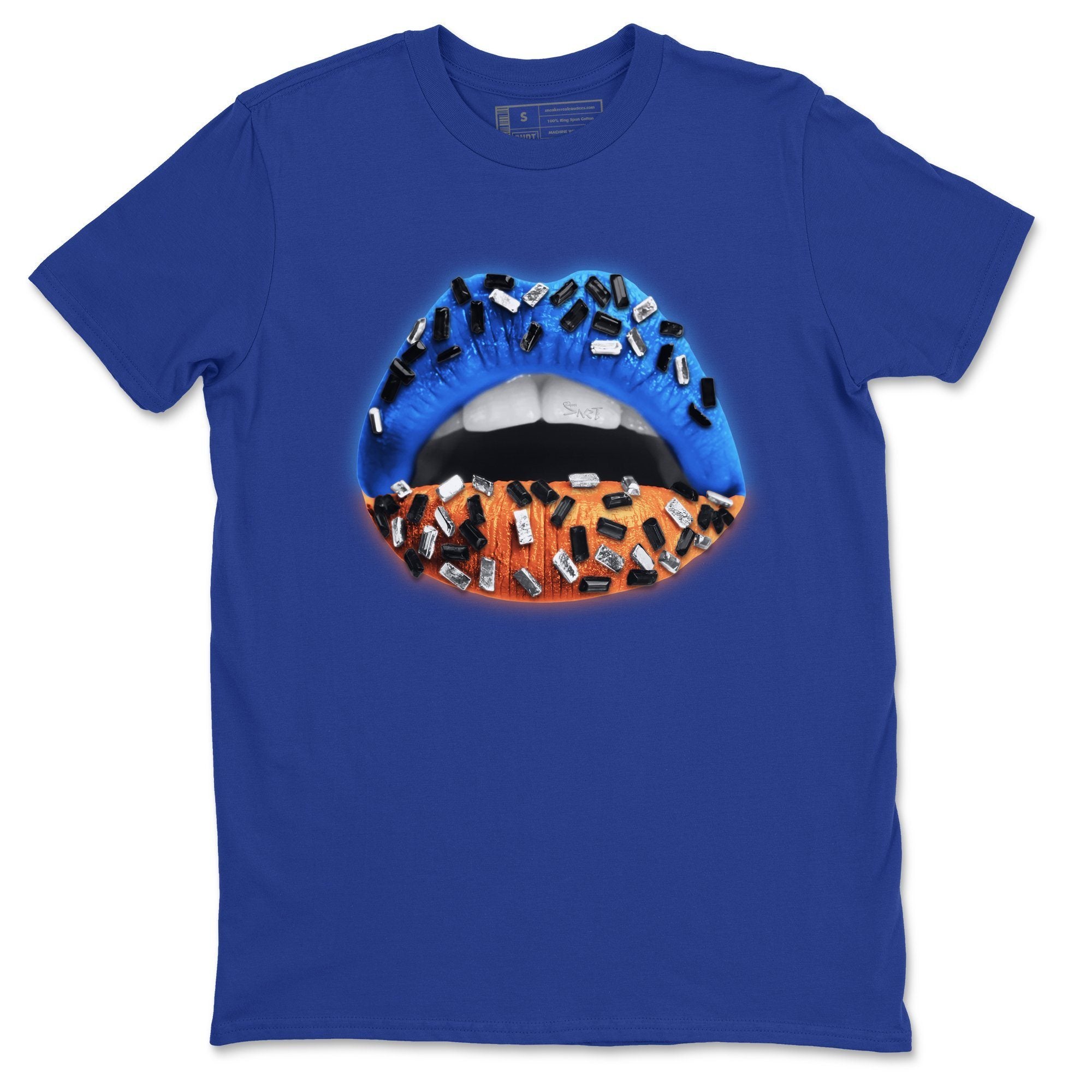 Lips Jewel Unisex Tops - Yeezy 700 Bright Blue