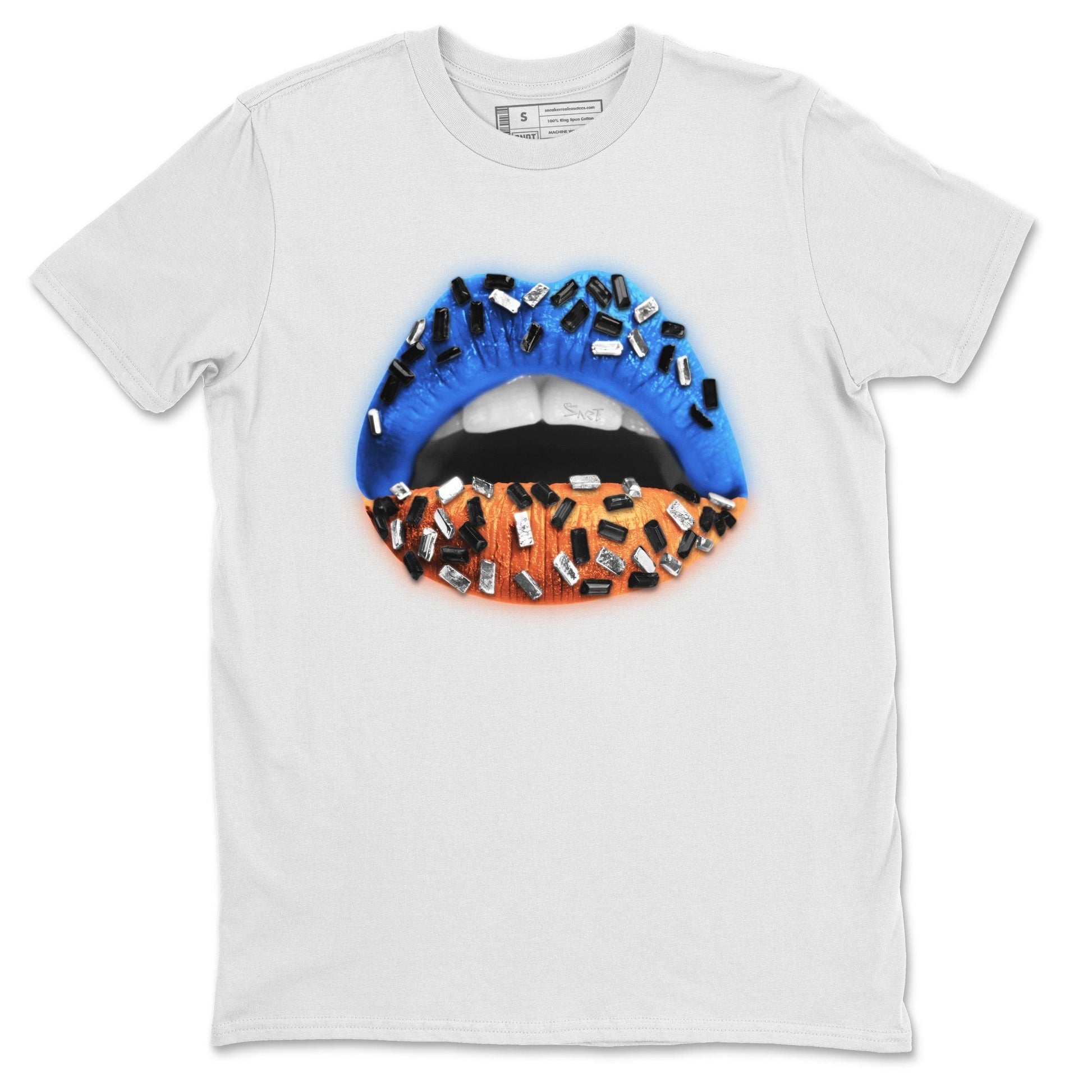 Lips Jewel Unisex Tops - Yeezy 700 Bright Blue