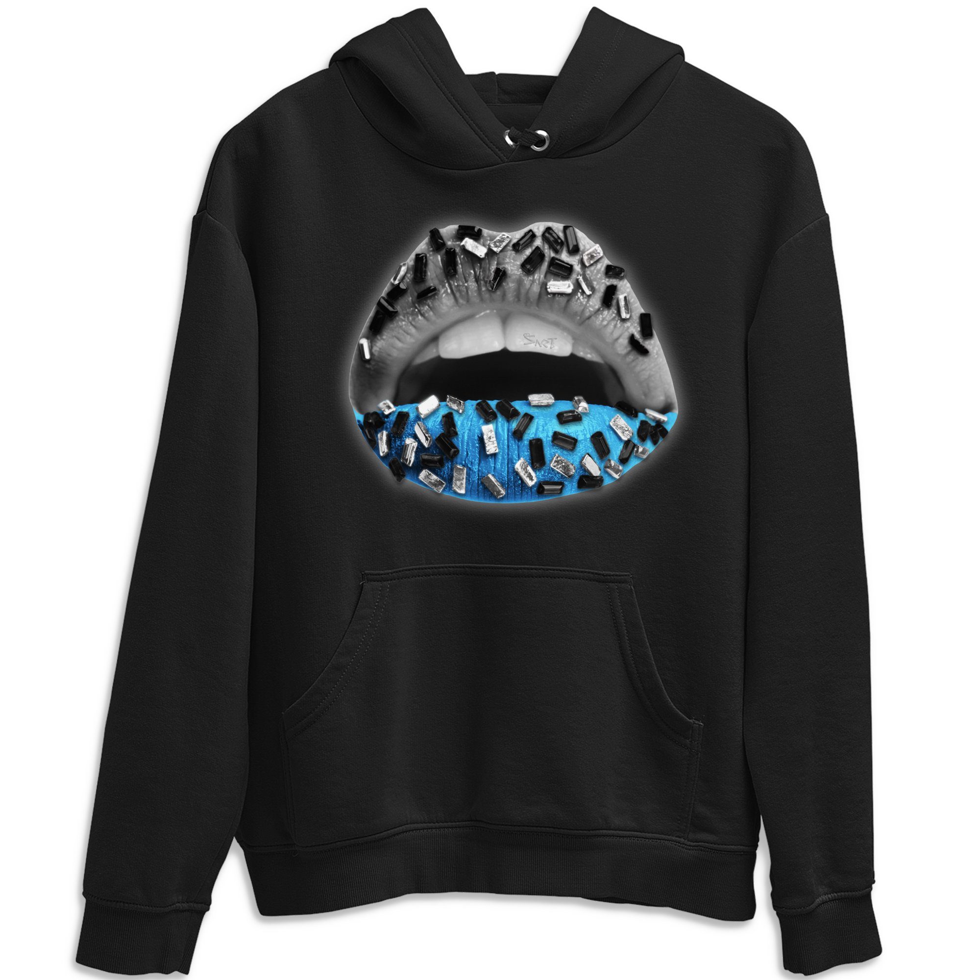 Lips Jewel Unisex Tops - Yeezy 700 Bright Cyan