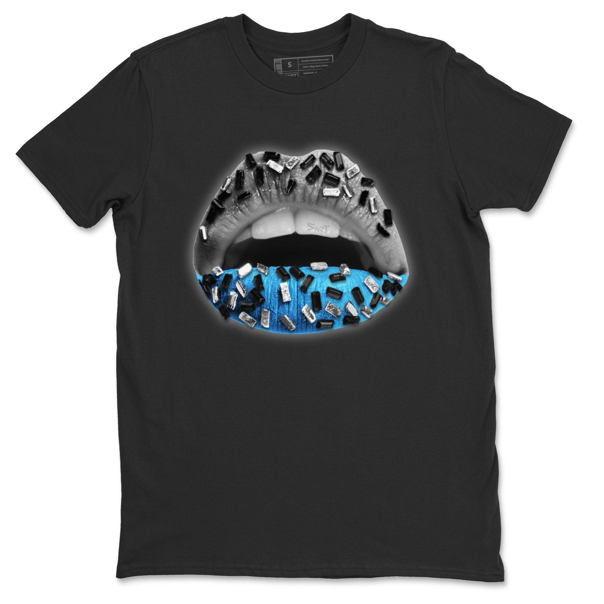 Lips Jewel Unisex Tops - Yeezy 700 Bright Cyan