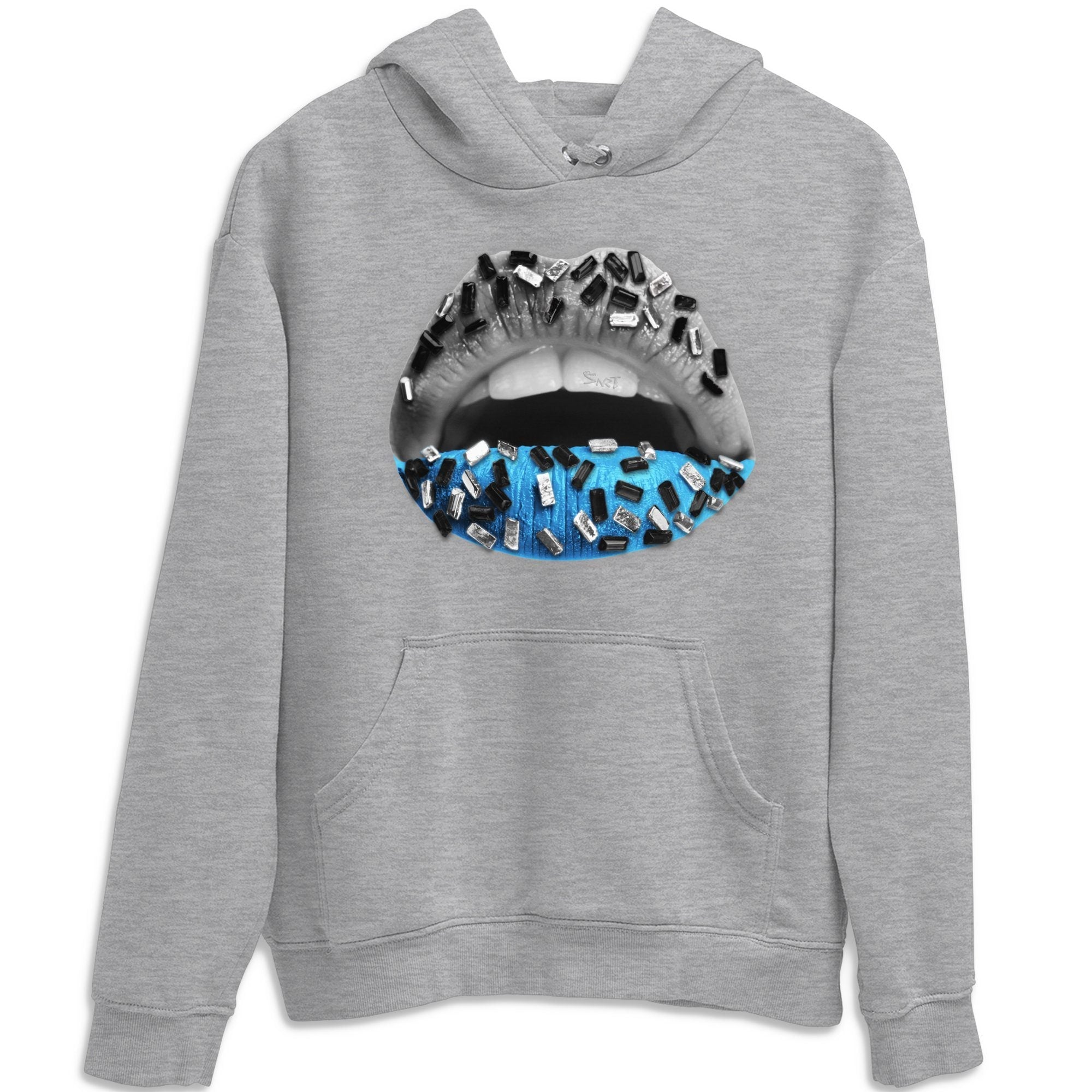 Lips Jewel Unisex Tops - Yeezy 700 Bright Cyan