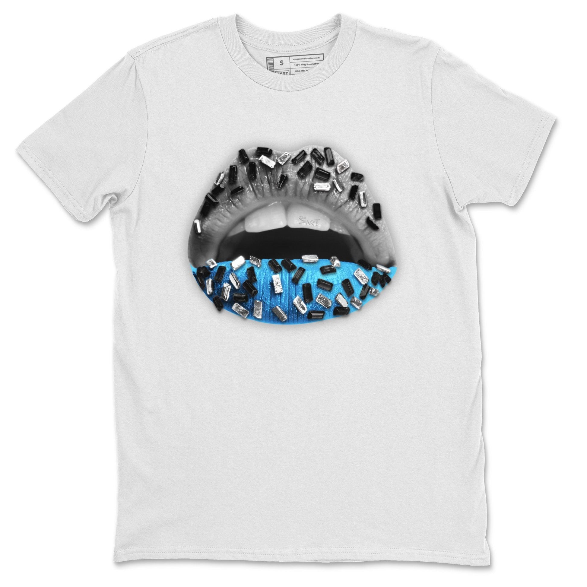 Lips Jewel Unisex Tops - Yeezy 700 Bright Cyan