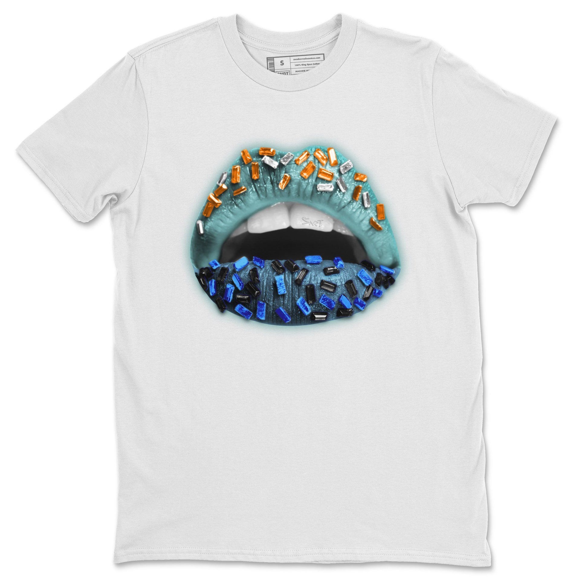 Lips Jewel Unisex Tops - Yeezy 700 Faded Azure