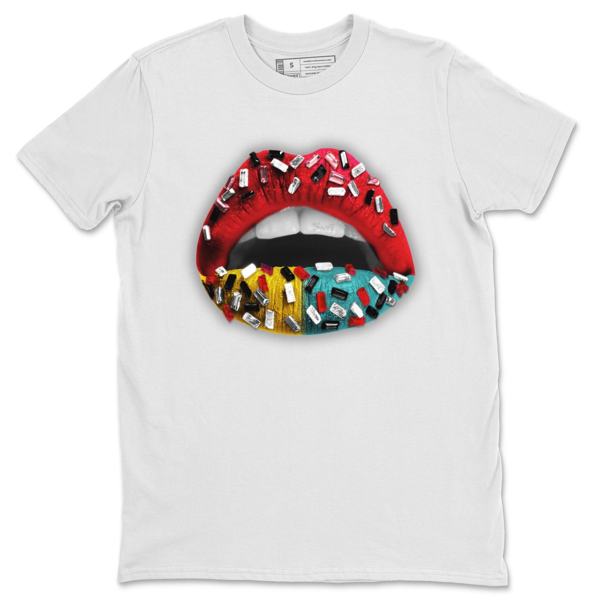 Lips Jewel Unisex Tops - Yeezy 700 Hi-Res Red