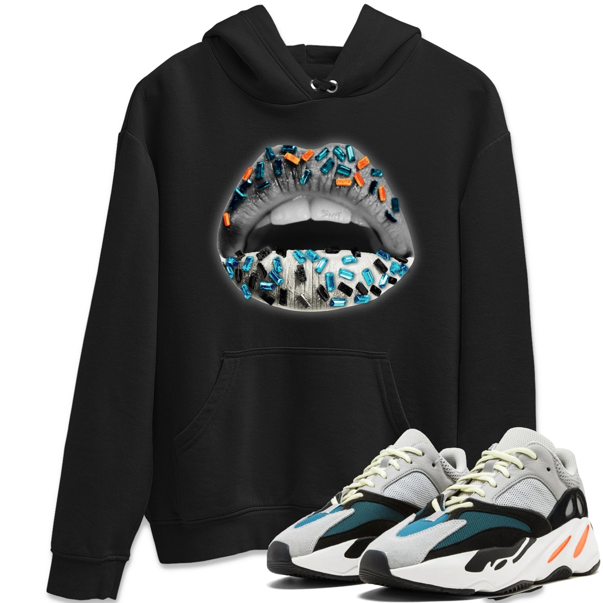 Lips Jewel Unisex Tops - Yeezy 700 Wave Runner