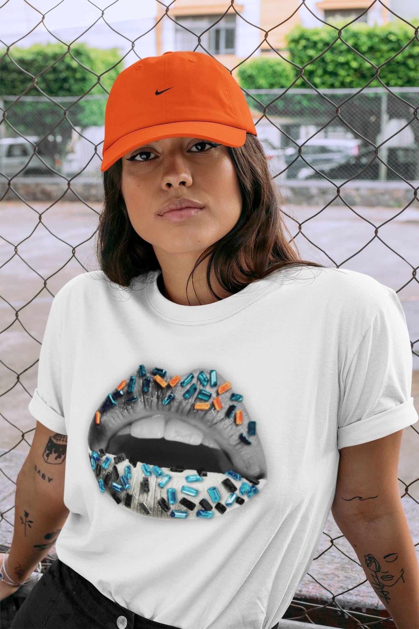 Lips Jewel Unisex Tops - Yeezy 700 Wave Runner