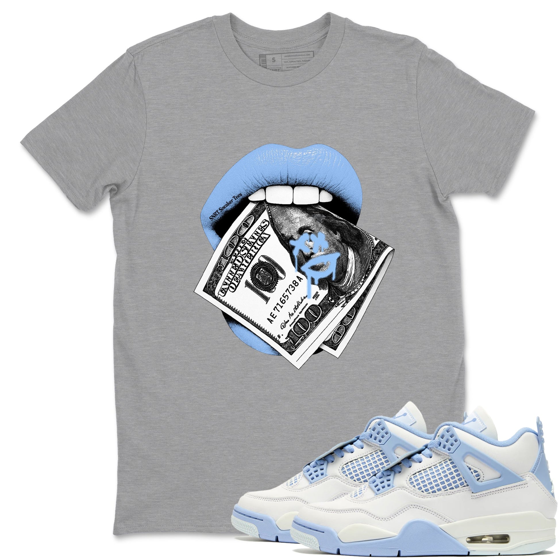 Lips Money Sneaker Tees - Air Jordan 4 